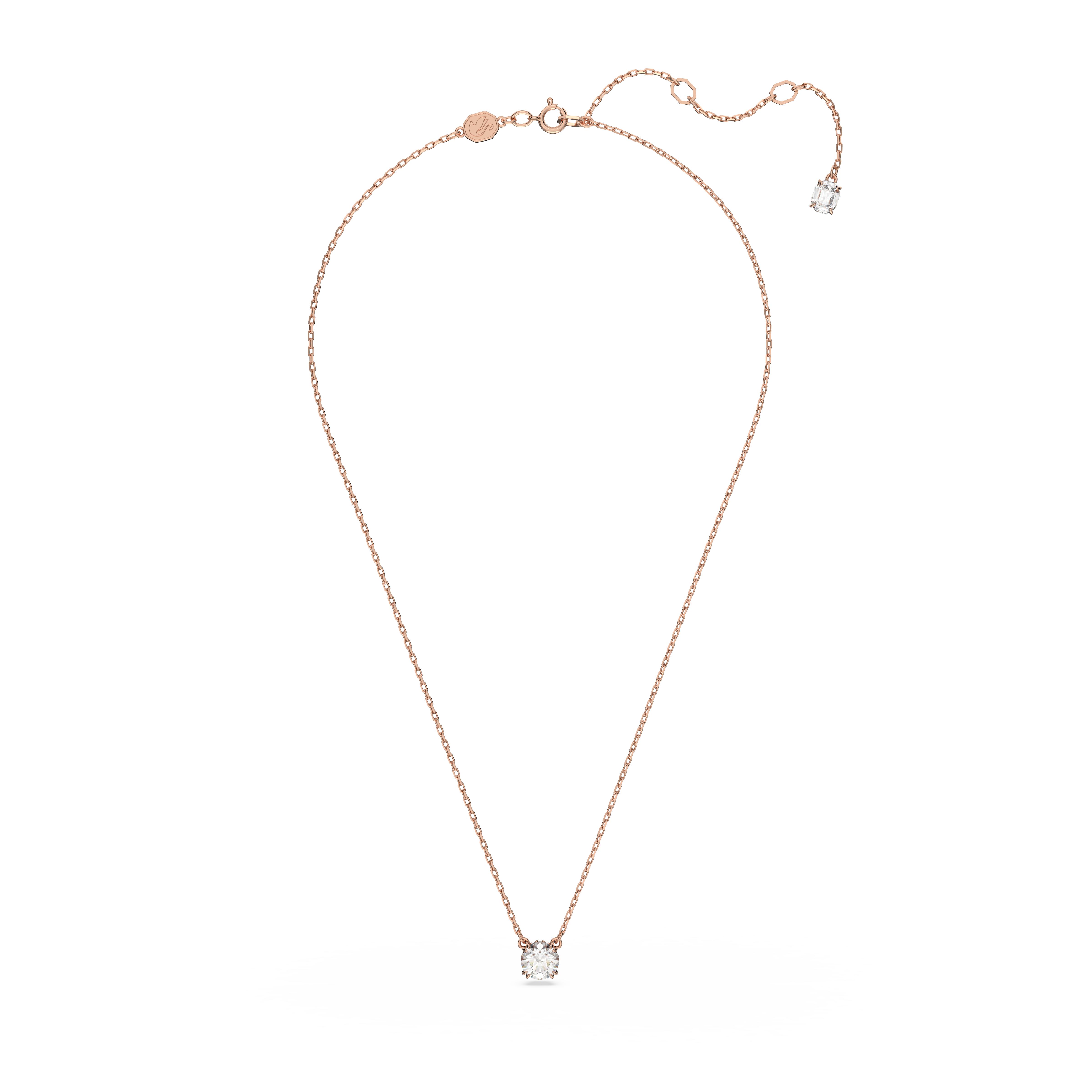 SWAROVSKI CONSTELLA PENDANT, ROUND CUT, WHITE, ROSE GOLD-TONE PLATED 5636710