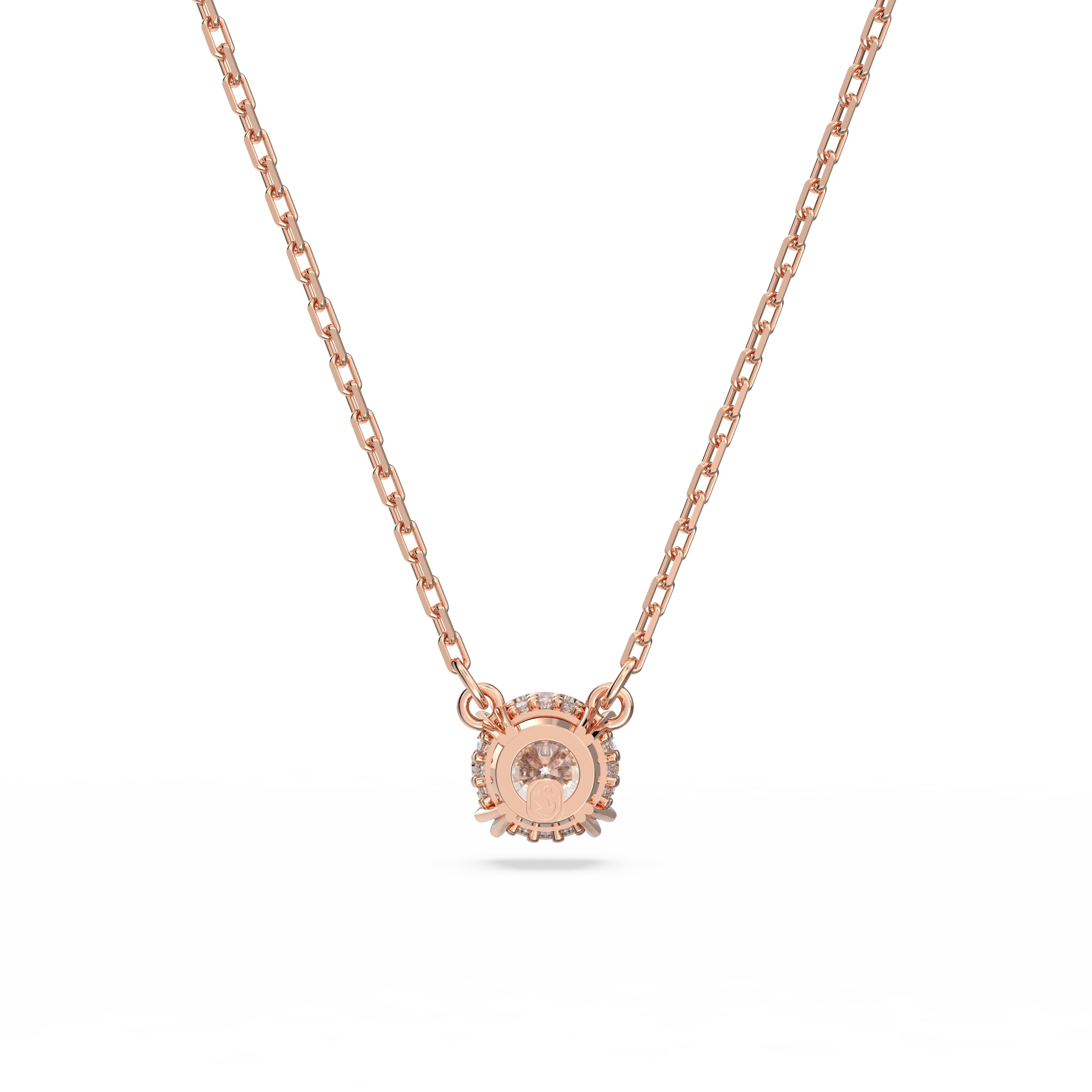 SWAROVSKI CONSTELLA PENDANT, ROUND CUT, WHITE, ROSE GOLD-TONE PLATED 5636710