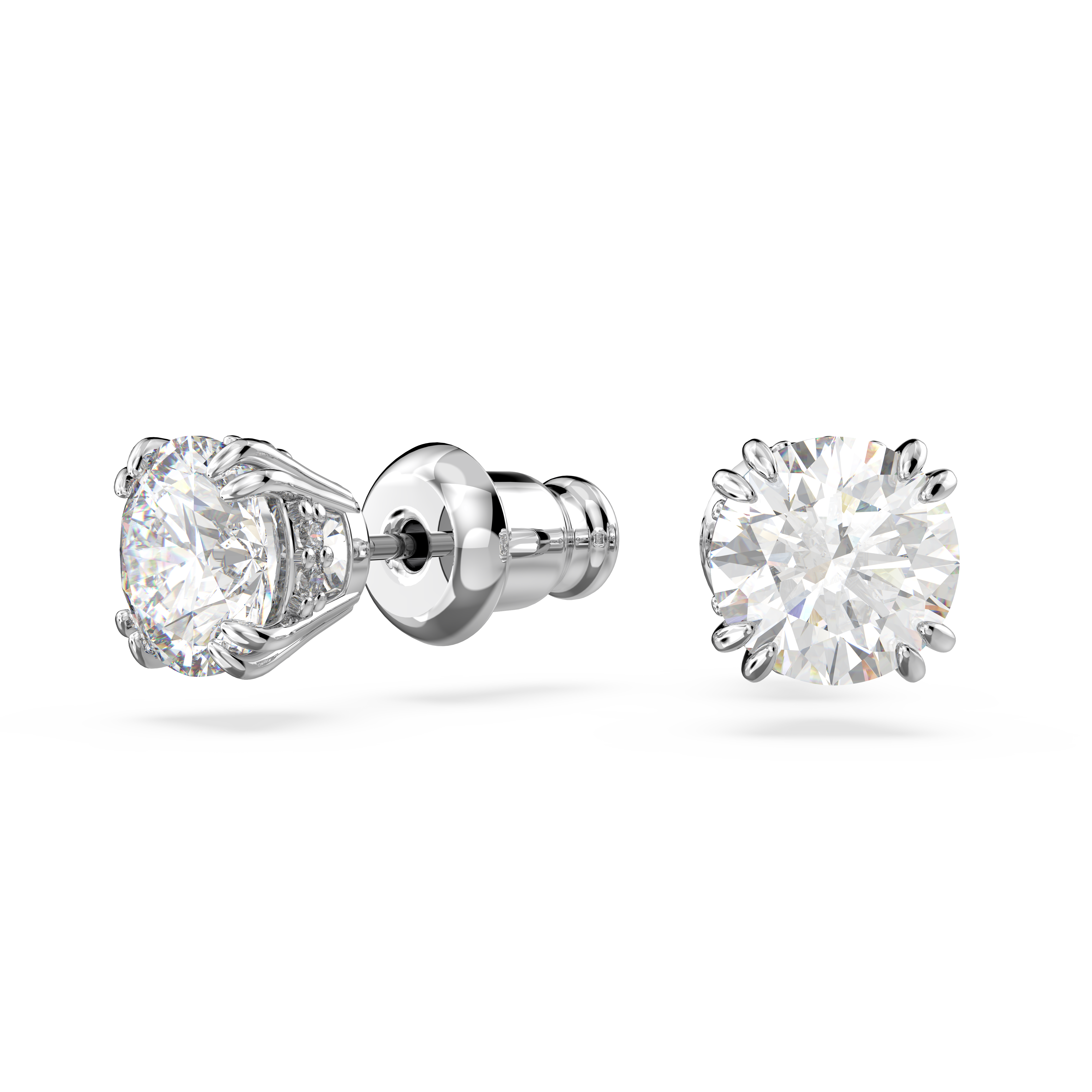 SWAROVSKI CONSTELLA STUD EARRINGS, ROUND CUT, WHITE, RHODIUM PLATED 5636712