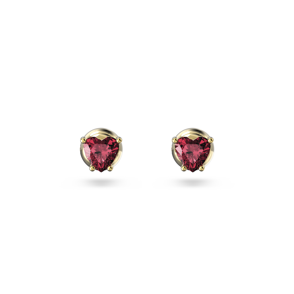 Swarovski red earrings discount