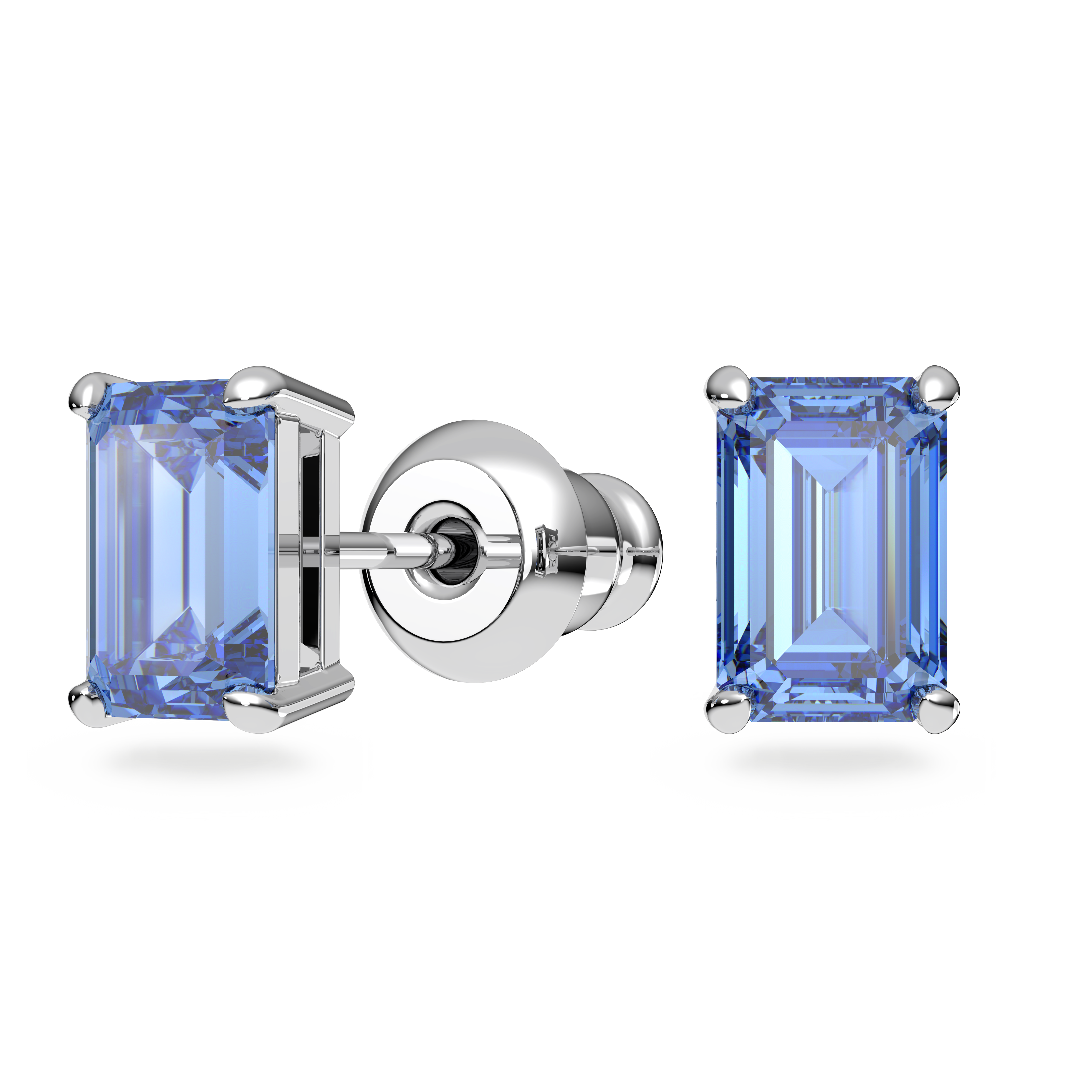 SWAROVSKI MILLENIA SET, OCTAGON CUT, BLUE, RHODIUM PLATED 5641171