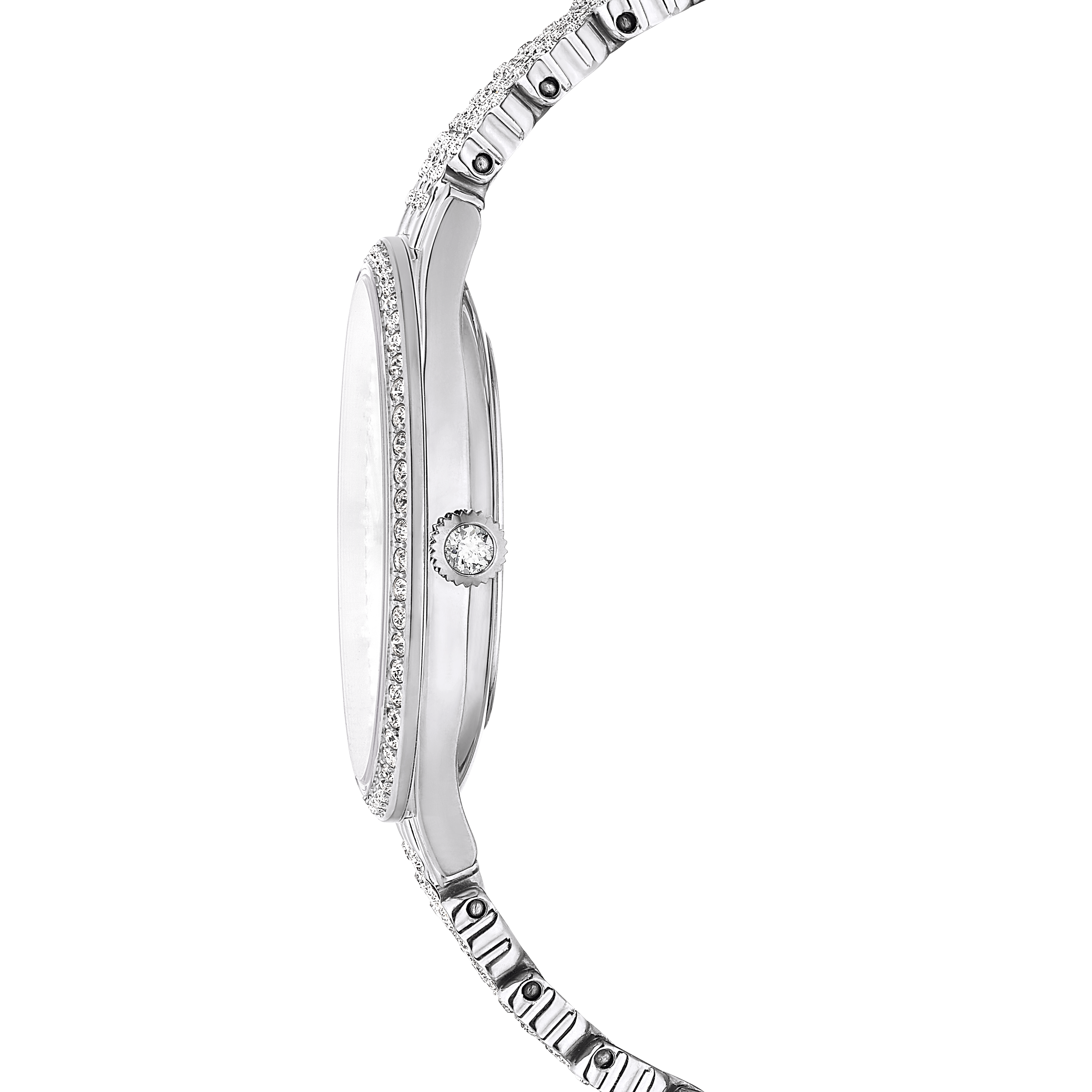 Swarovski Attract watch, Swiss Made, Full pavé, Crystal bracelet, Silver tone, Stainless steel 5644062