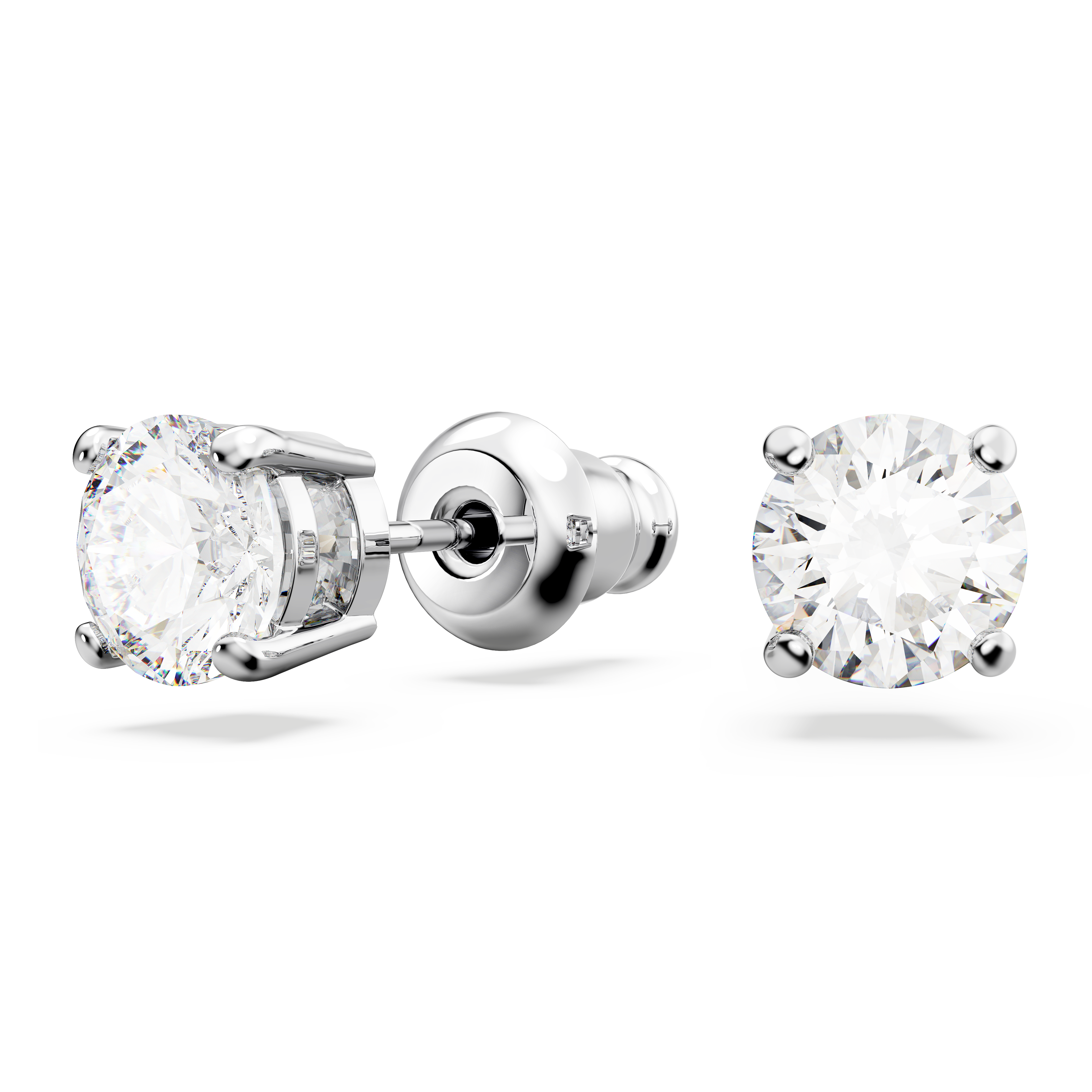 Swarovski Matrix Tennis set, Round cut, White, Rhodium plated 5647730