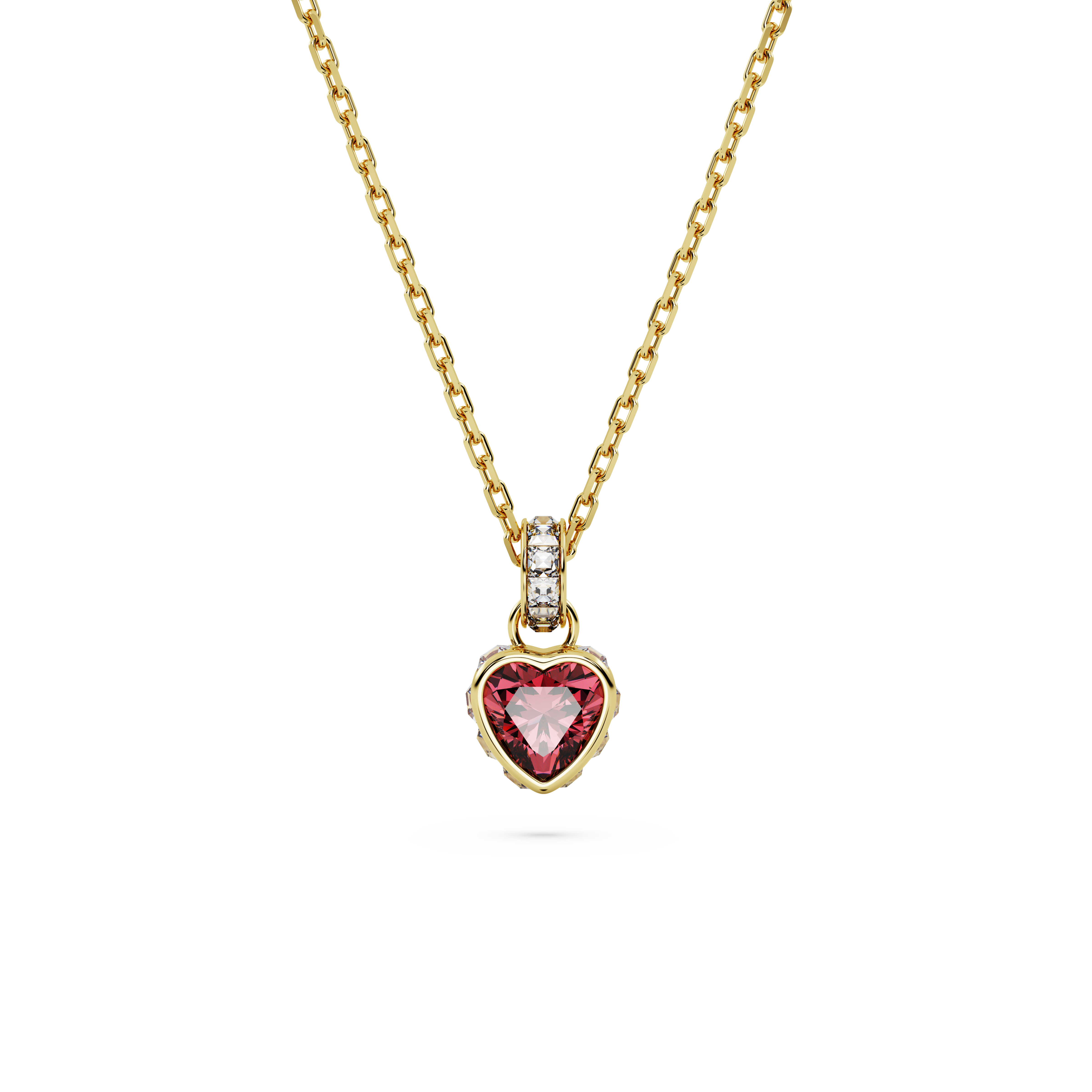 Swarovski Chroma pendant, Heart, Red, Gold-tone plated 5648750