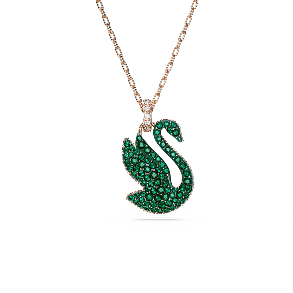 Swarovski Swarovski Iconic Swan pendant, Swan, Medium, Green