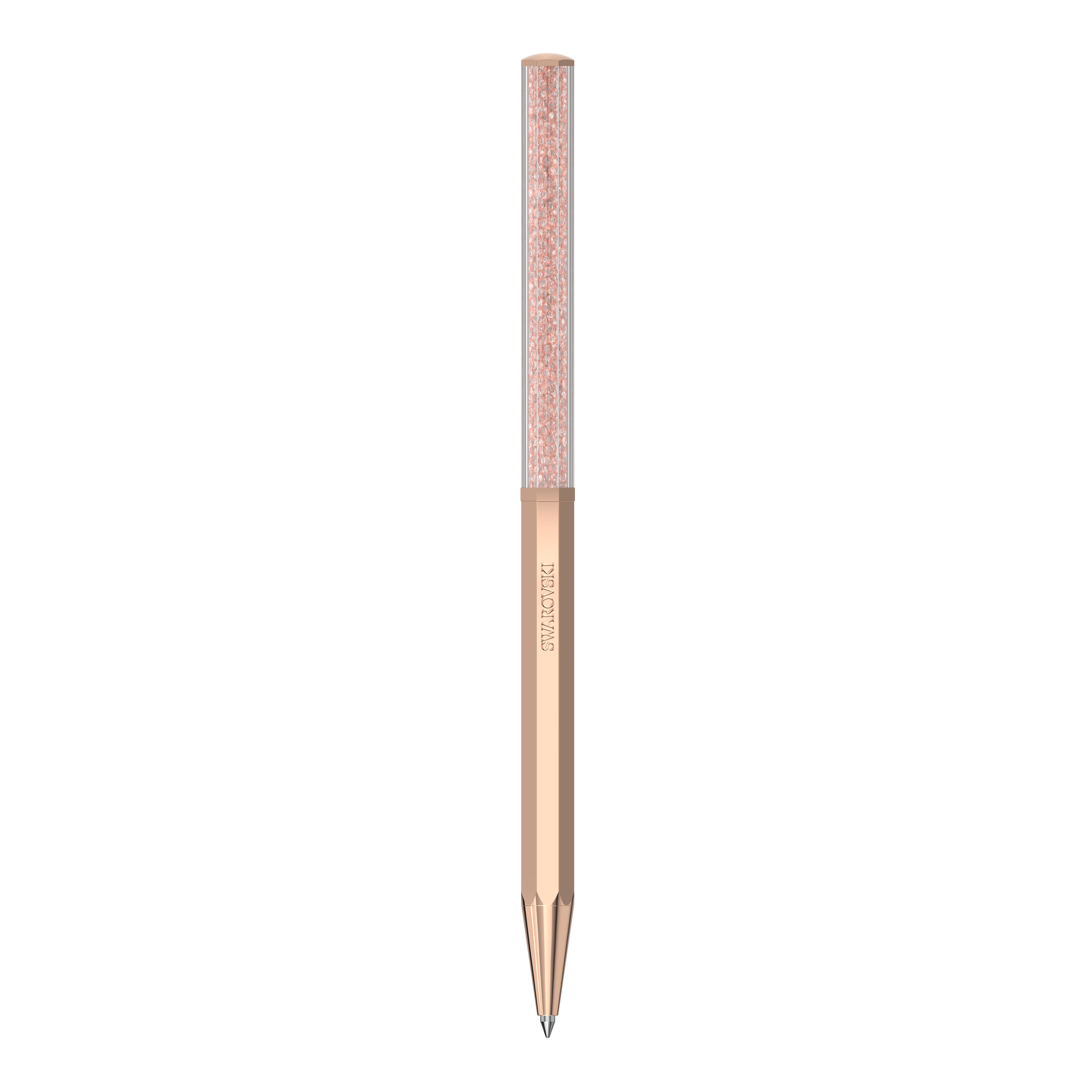 Swarovski Crystalline ballpoint pen, Octagon shape, Rose gold tone, Rose gold-tone plated 5654065