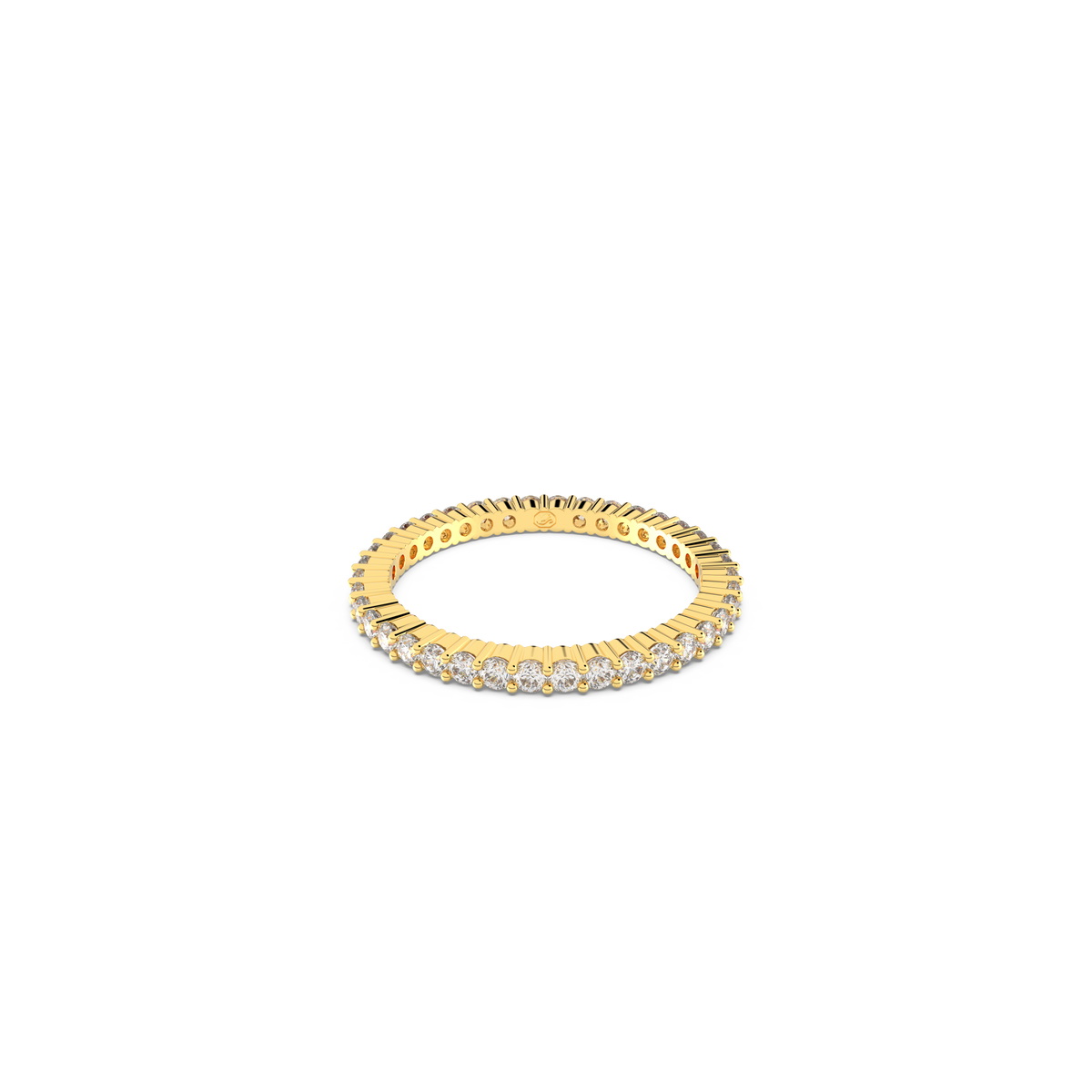 Swarovski Matrix Vittore ring, Round cut, White, Gold-tone finish 5656294