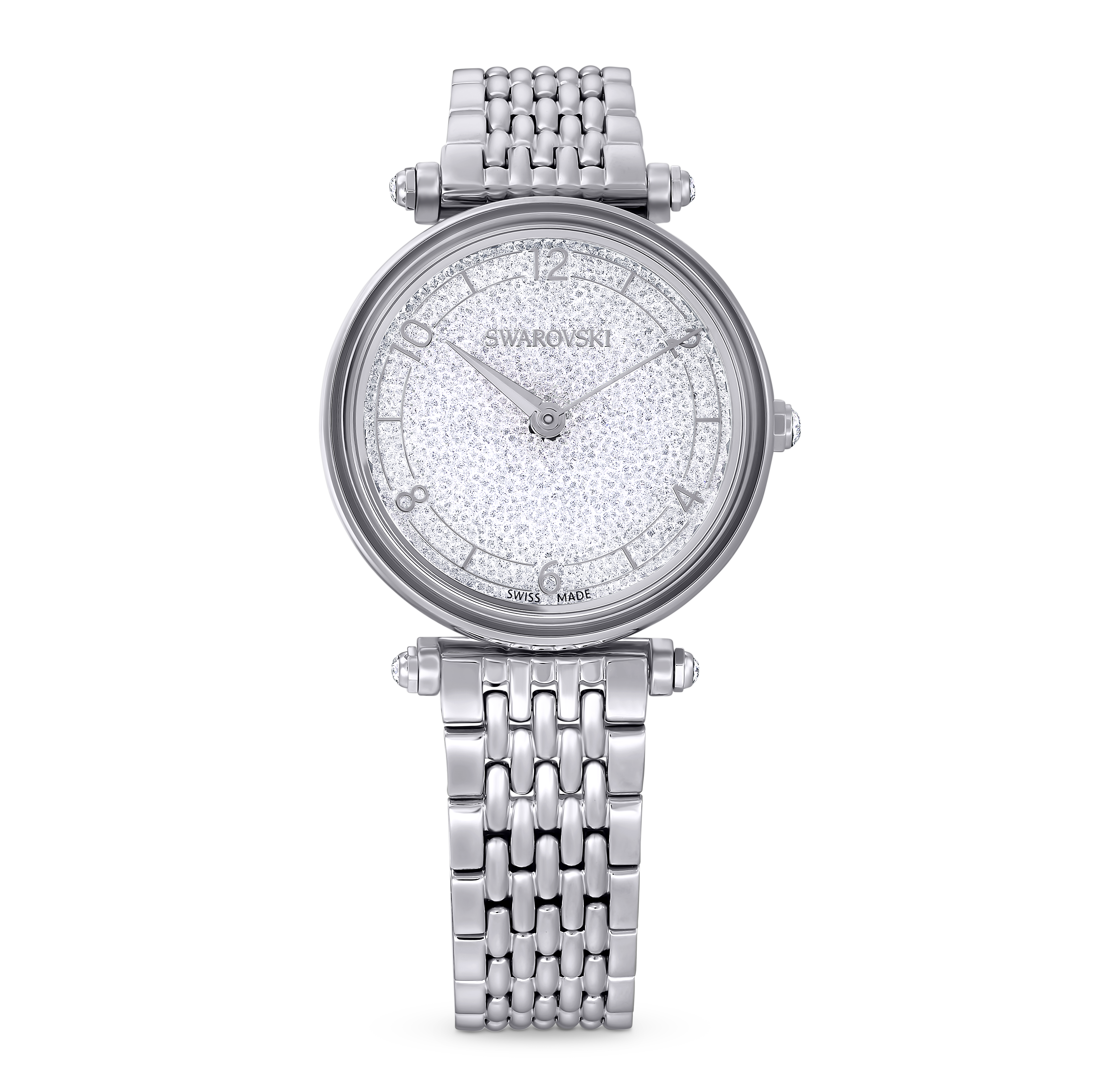 SWAROVSKI CRYSTALLINE WONDER WATCH, SWISS MADE, METAL BRACELET, SILVER TONE, STAINLESS STEEL 5656929