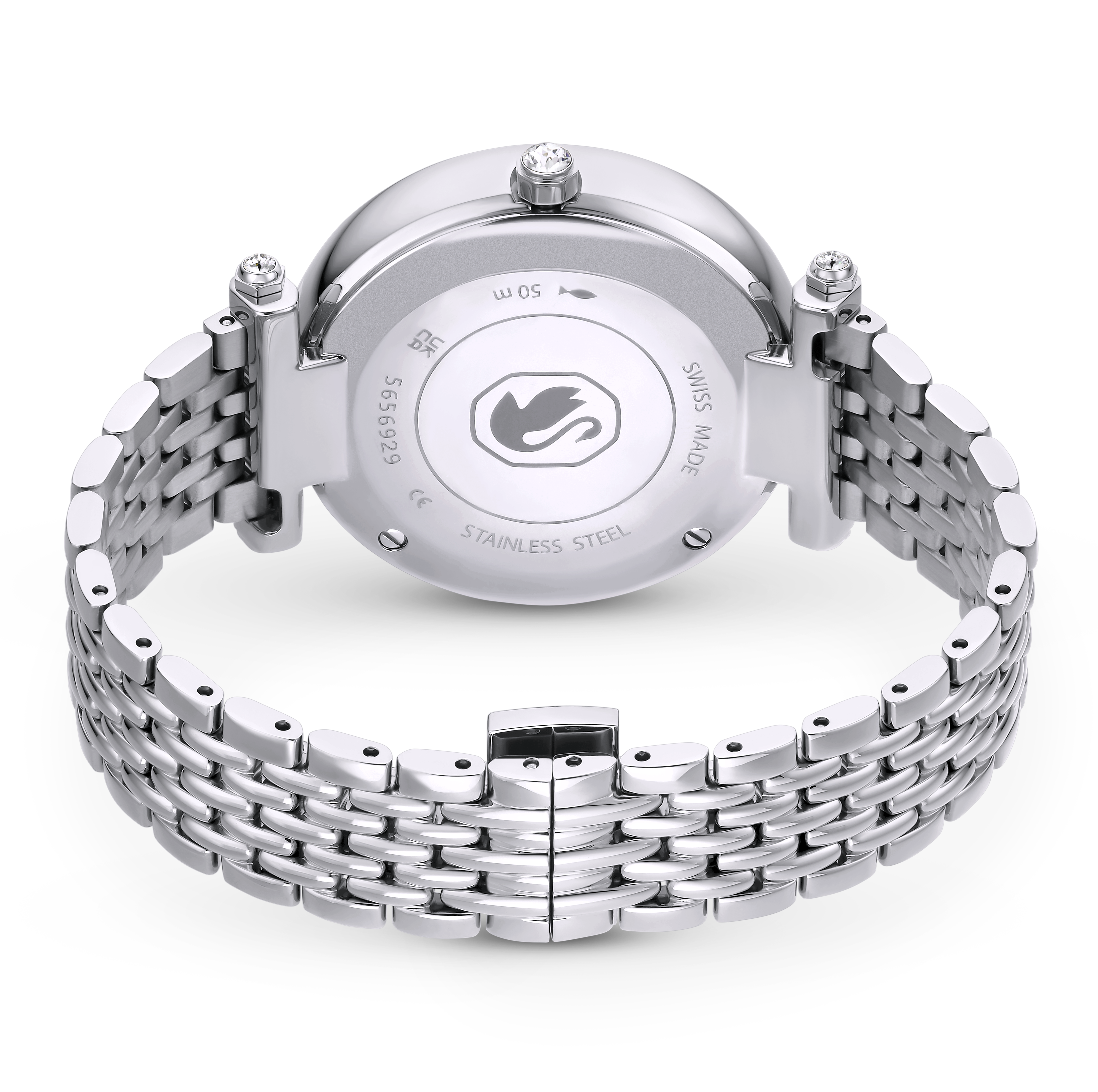 SWAROVSKI CRYSTALLINE WONDER WATCH, SWISS MADE, METAL BRACELET, SILVER TONE, STAINLESS STEEL 5656929