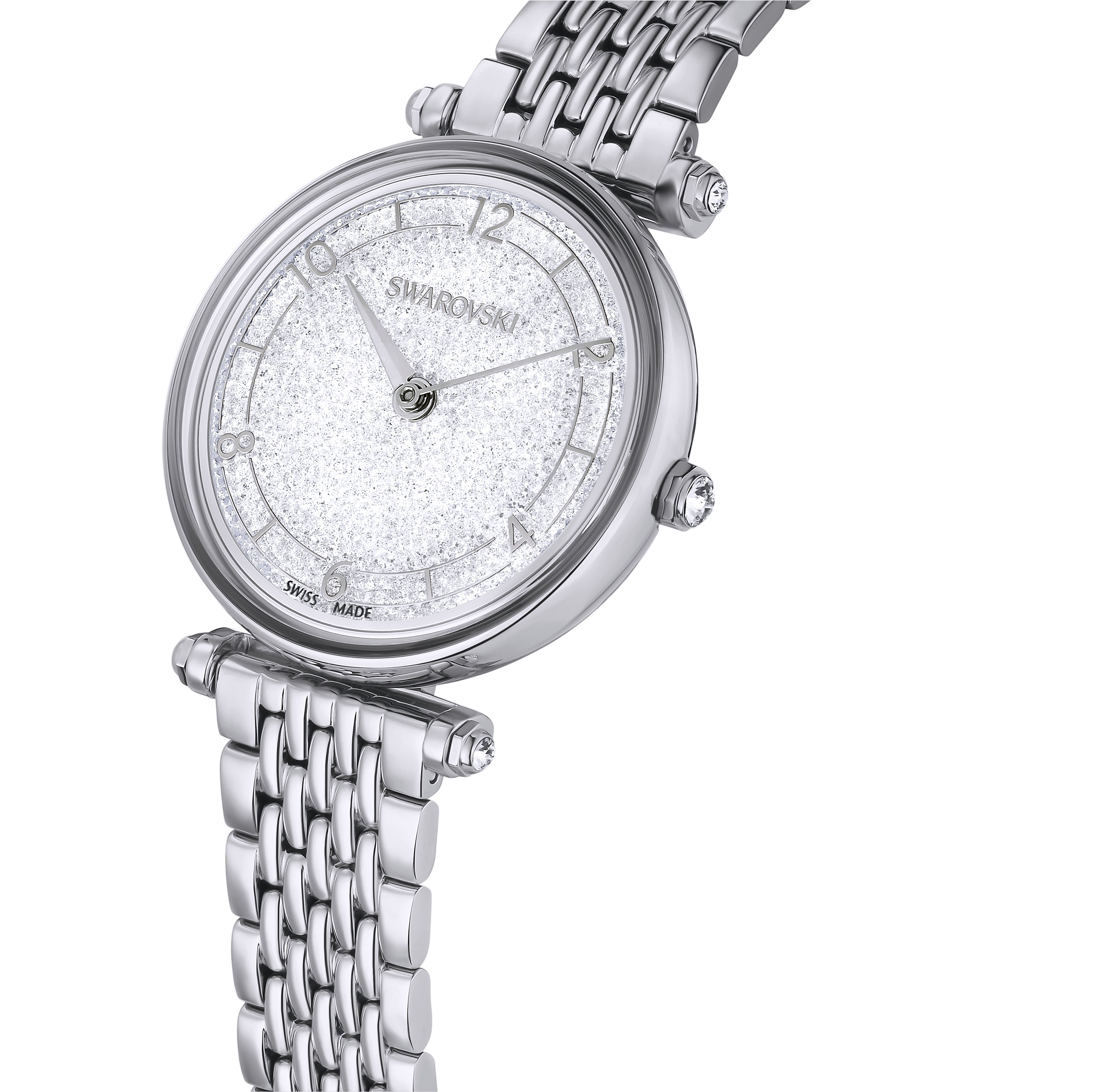 SWAROVSKI CRYSTALLINE WONDER WATCH, SWISS MADE, METAL BRACELET, SILVER TONE, STAINLESS STEEL 5656929