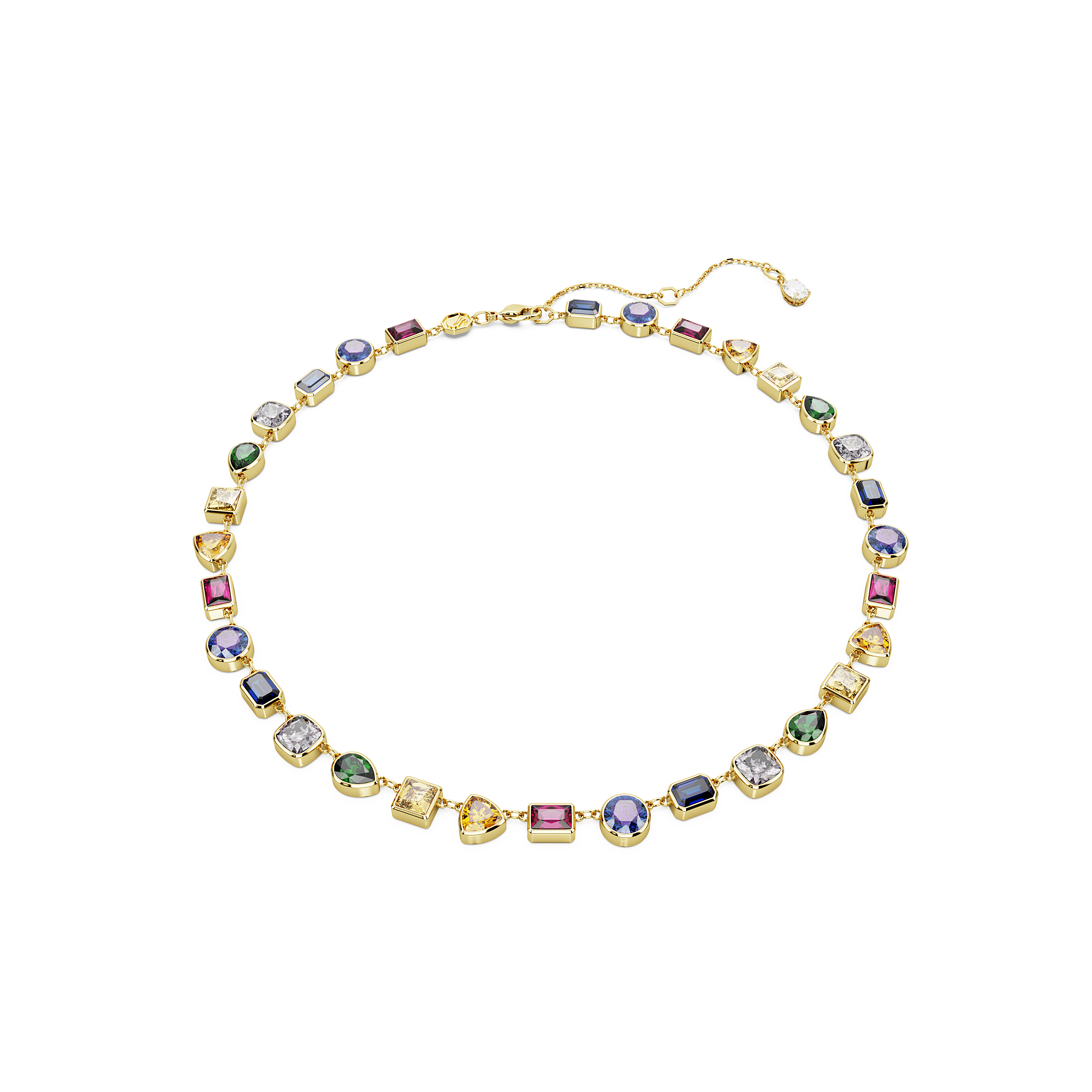 SWAROVSKI STILLA NECKLACE, MIXED CUTS, MULTICOLORED, GOLD-TONE PLATED 5662915