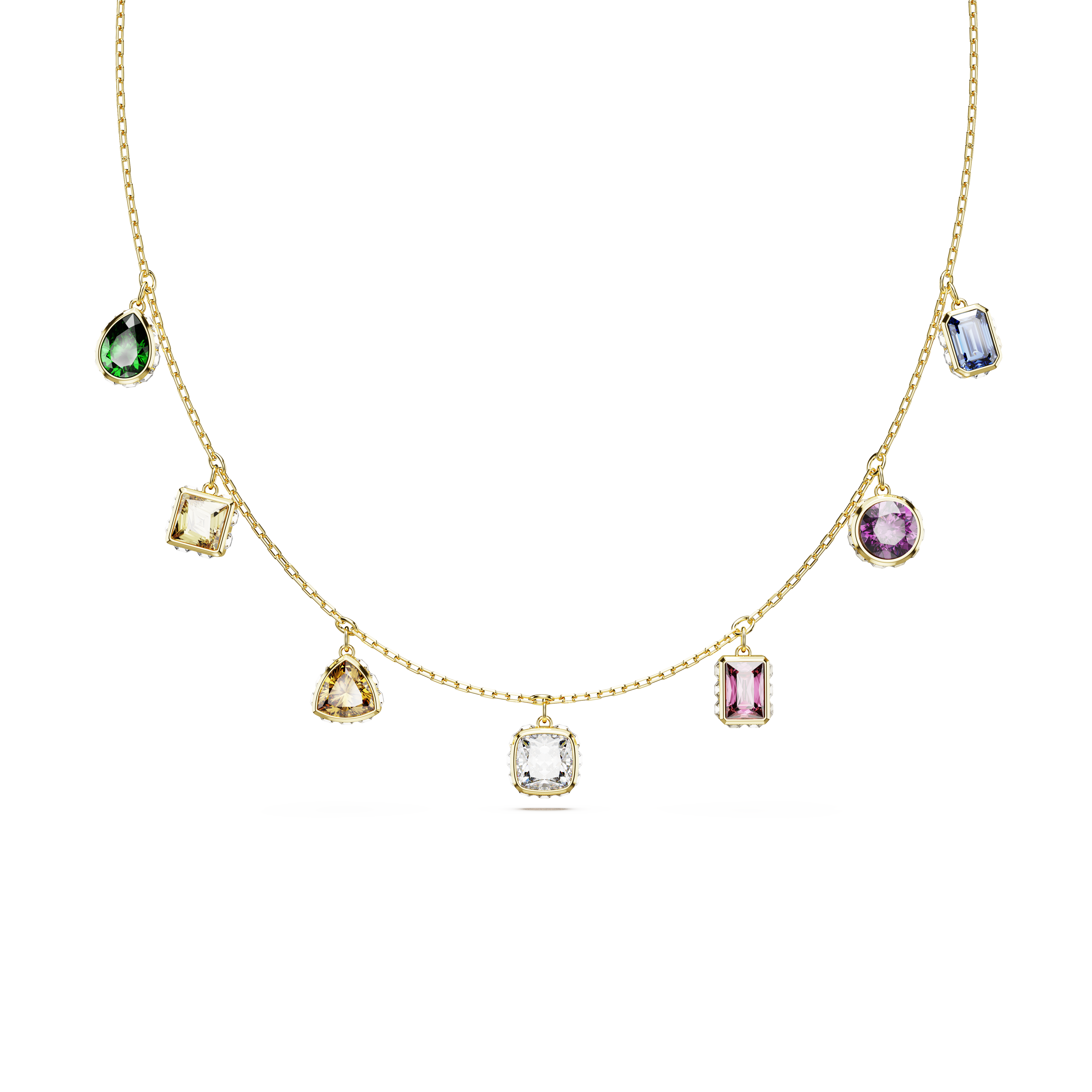 SWAROVSKI STILLA NECKLACE, MIXED CUTS, MULTICOLORED, GOLD-TONE PLATED 5662918