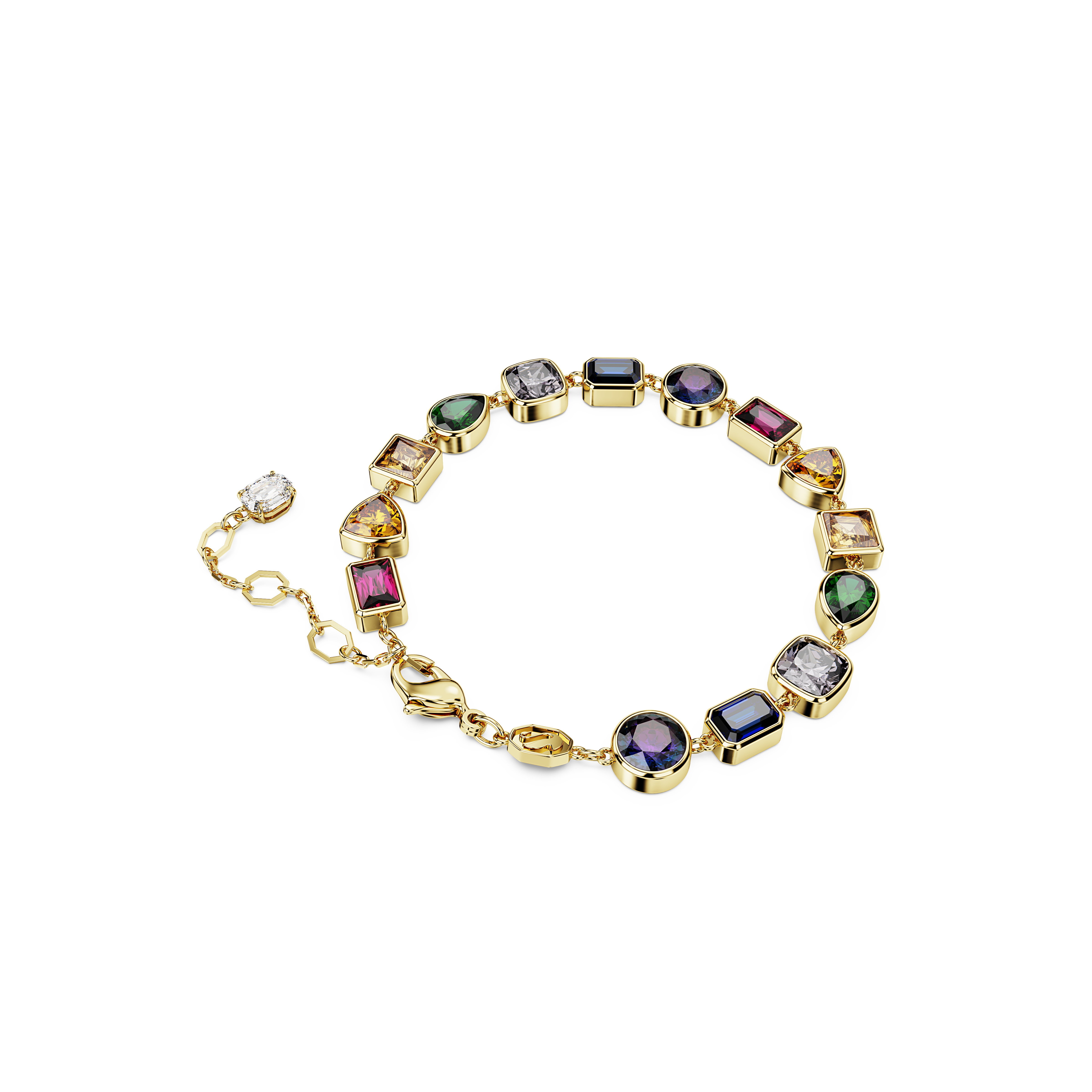 Swarovski Imber bracelet, Mixed cuts, Multicolored, Gold-tone plated 5662925