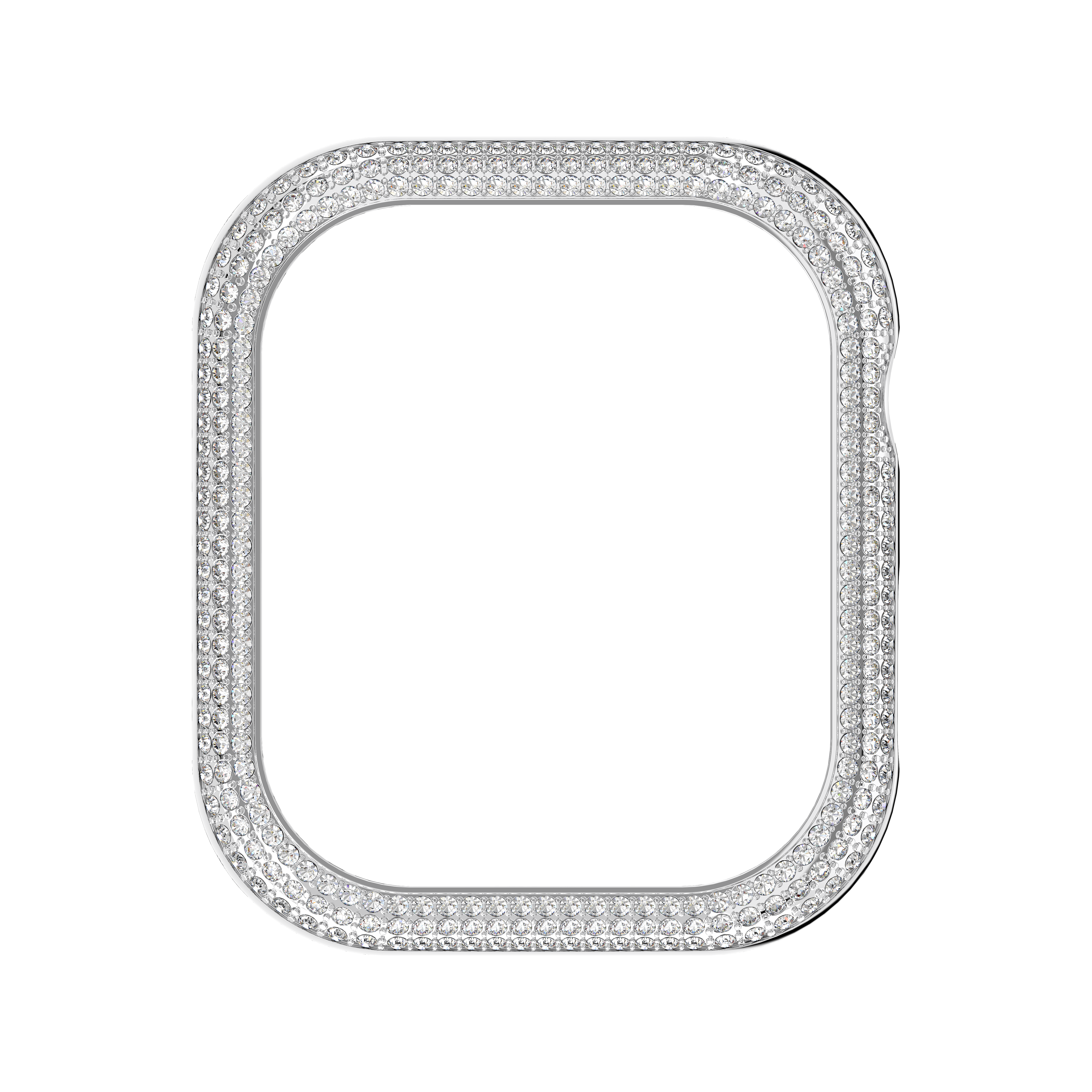 Swarovski Sparkling case, For Apple Watch® Series 7, 41 mm, Silver tone 5663567