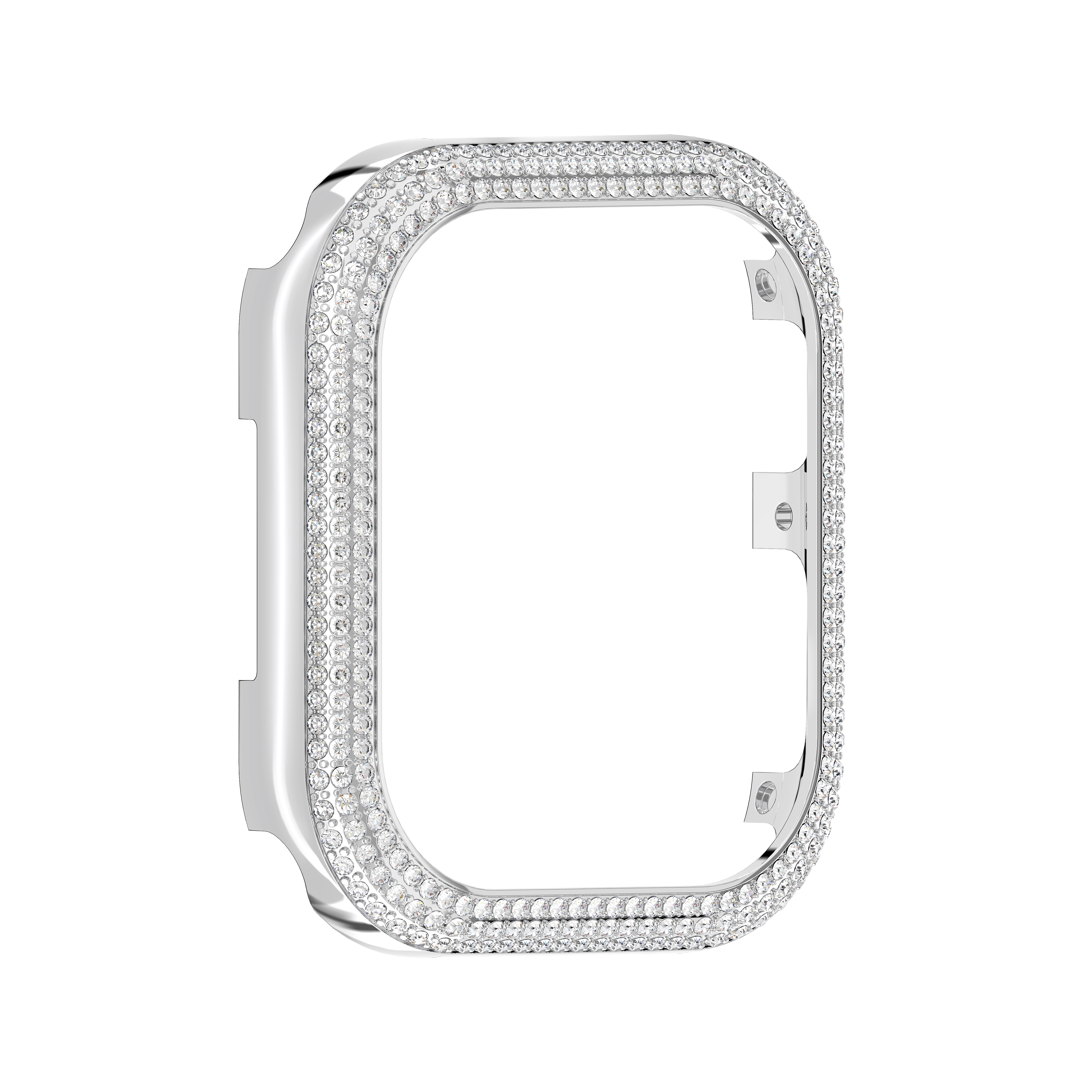 Swarovski Sparkling case, For Apple Watch® Series 7, 41 mm, Silver tone 5663567