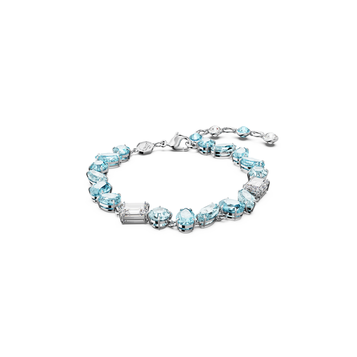 【SWAROVSKI】Gema ブレスレット 5666018 Gema bracelet, Mixed cuts, Blue, Rhodium plated | Swarovski