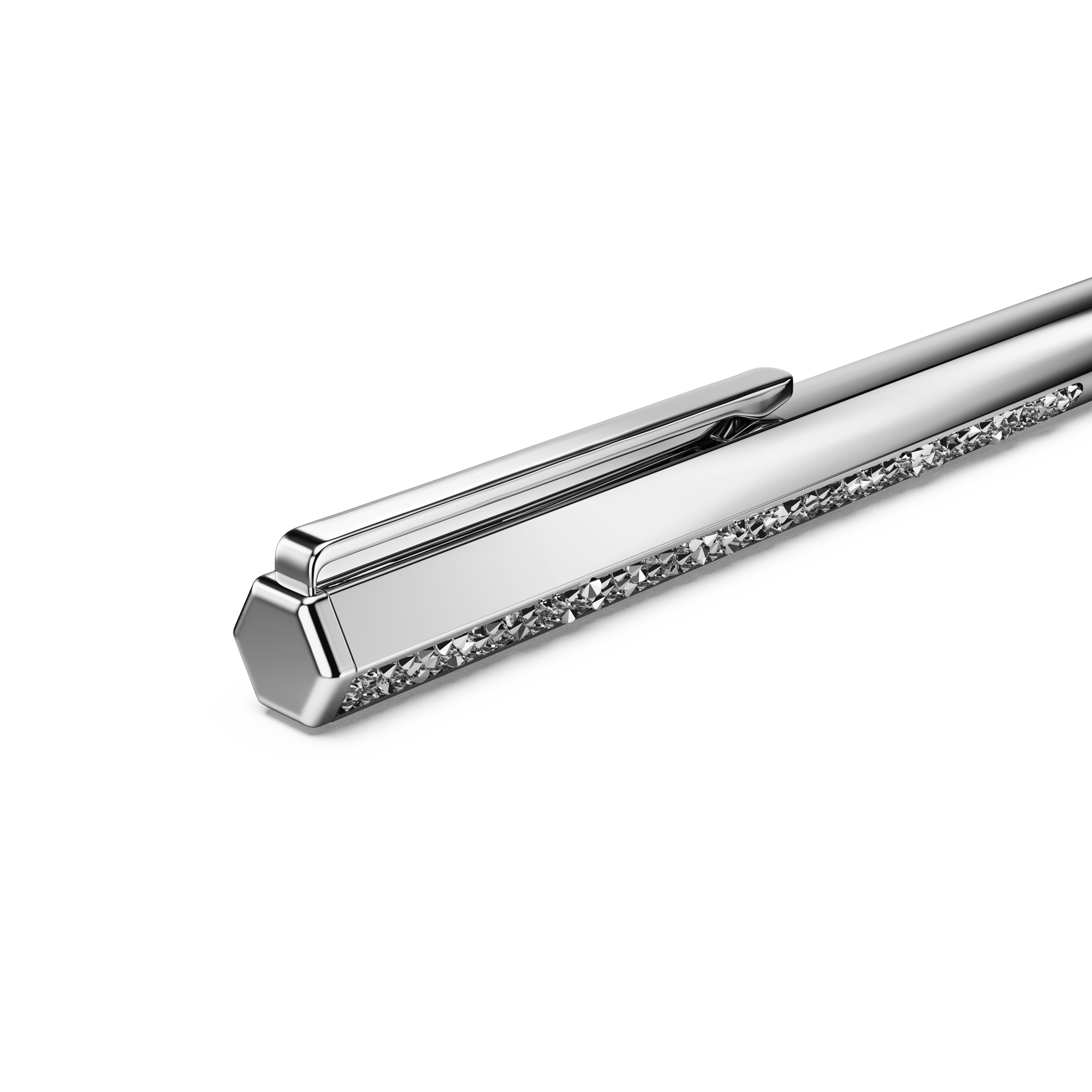 Swarovski Shimmer ballpoint pen, Silver tone, Chrome plated 5668056