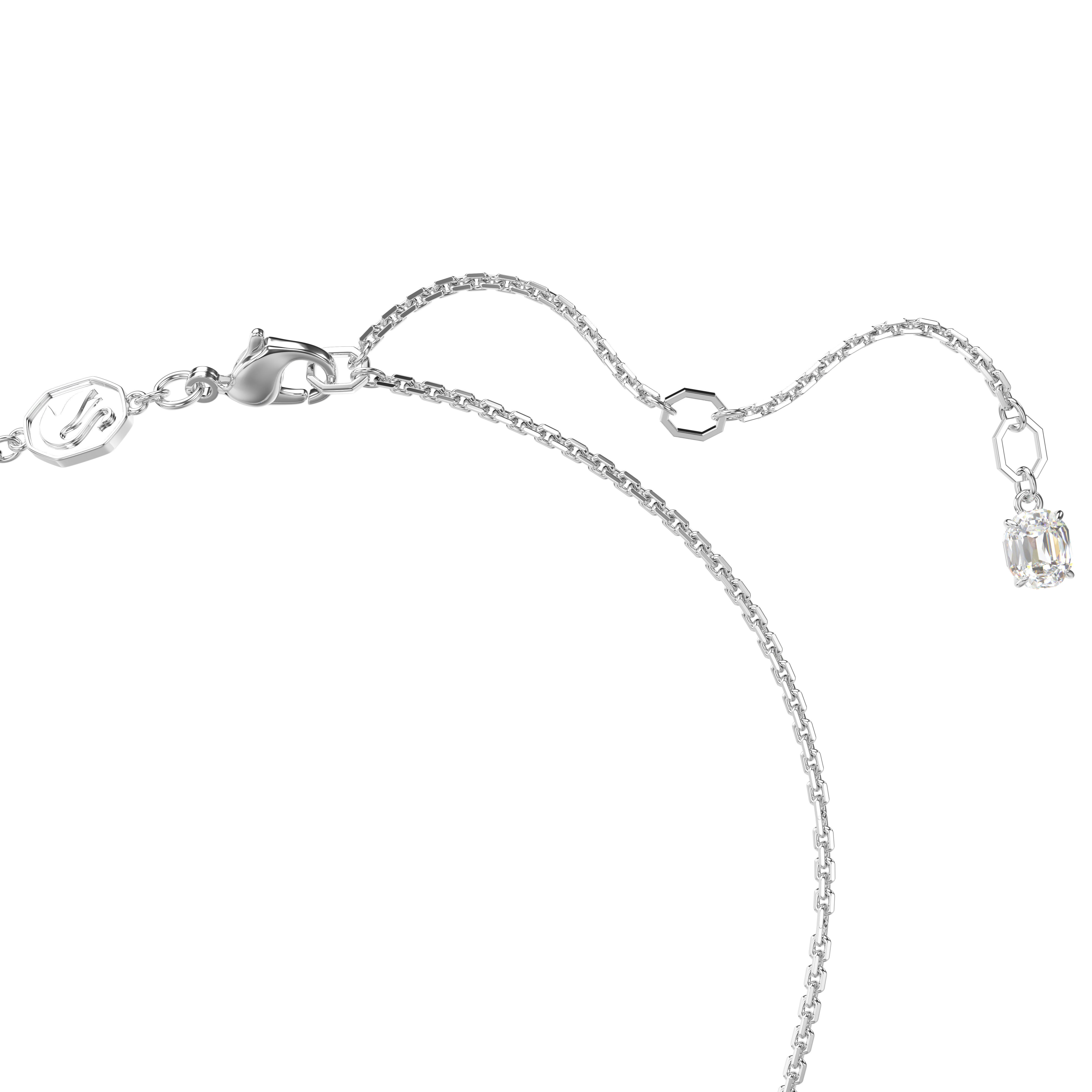 Swarovski Mesmera pendant, Mixed cuts, Blue, Rhodium plated 5668276