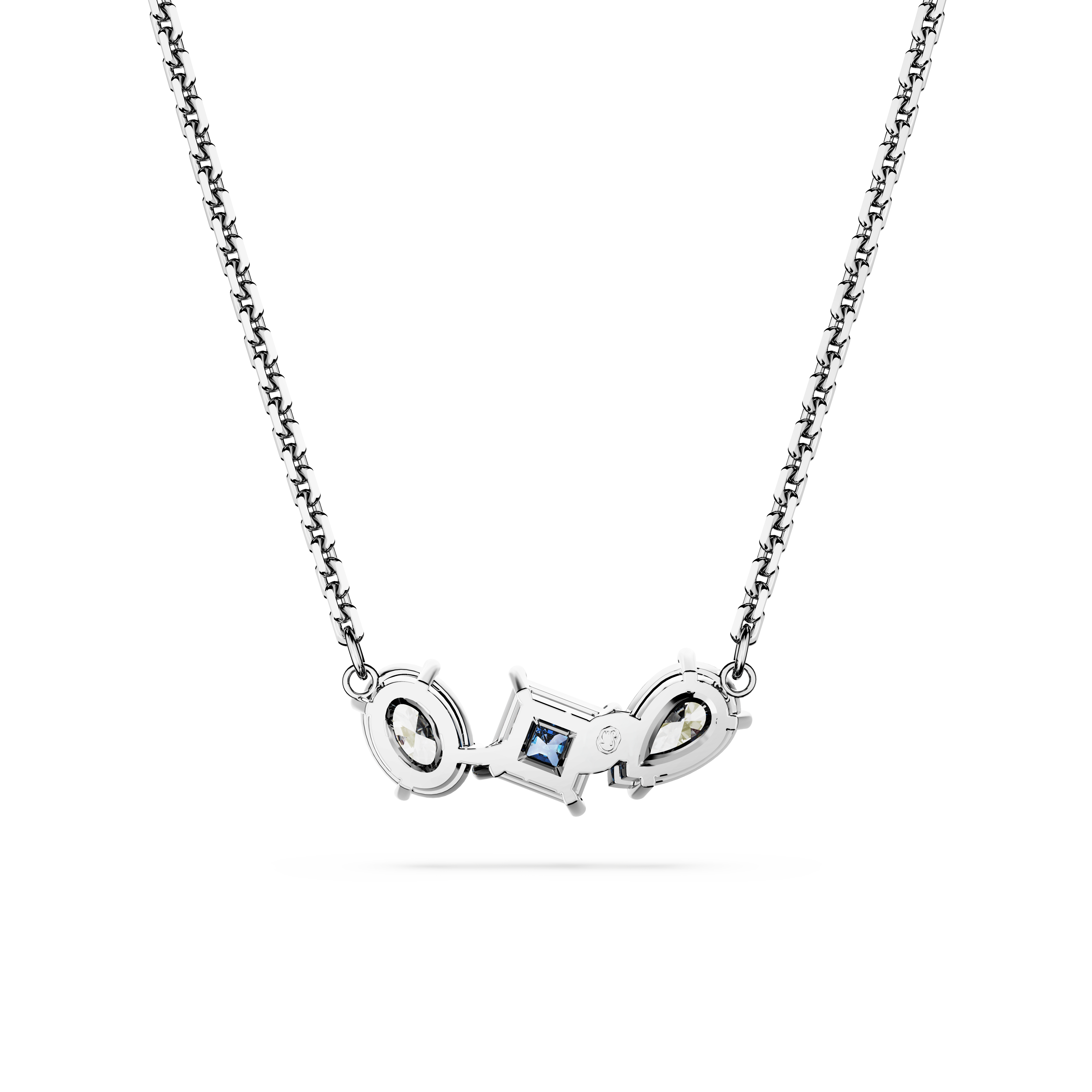Swarovski Mesmera pendant, Mixed cuts, Blue, Rhodium plated 5668276