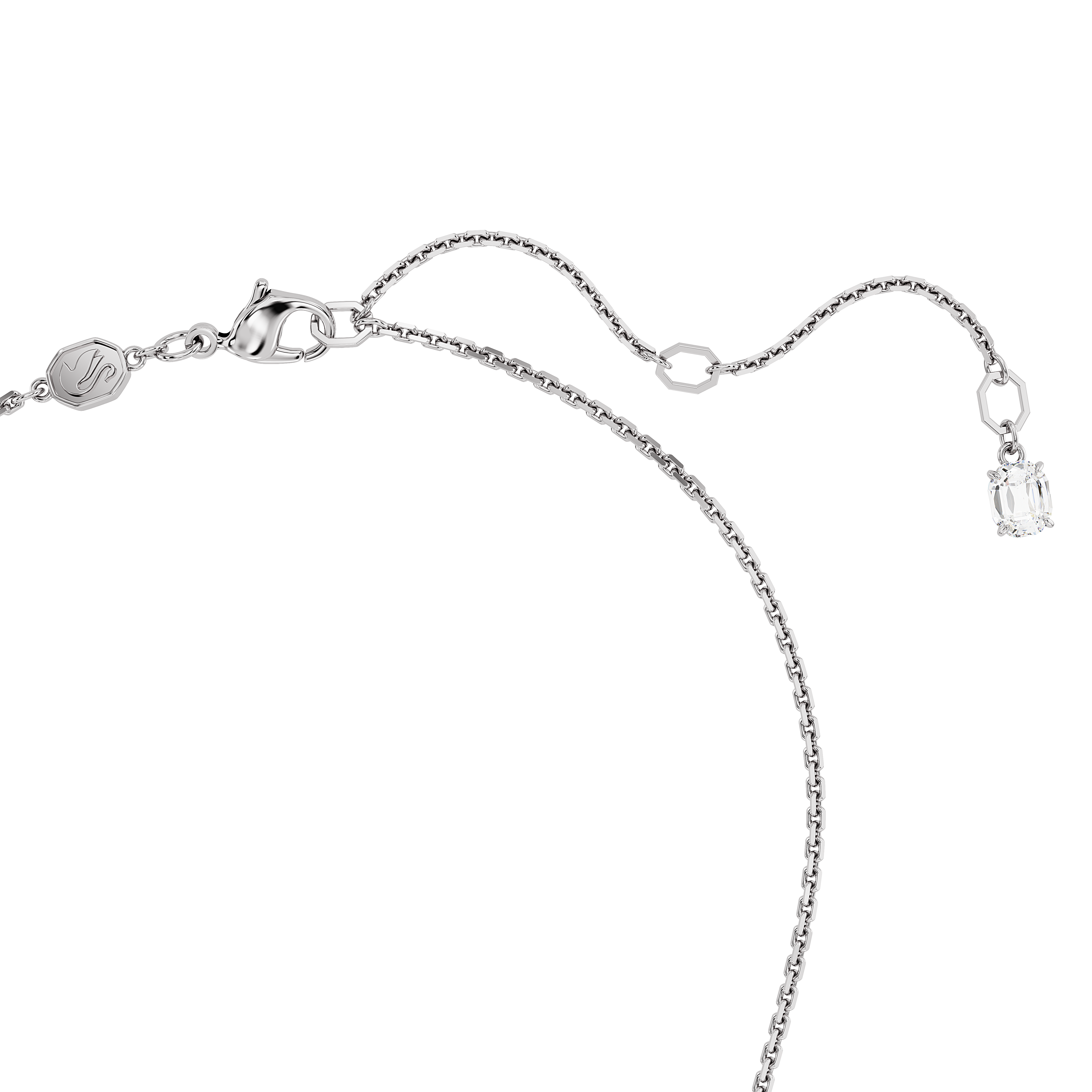 Swarovski Mesmera pendant, Mixed cuts, Green, Rhodium plated 5668278