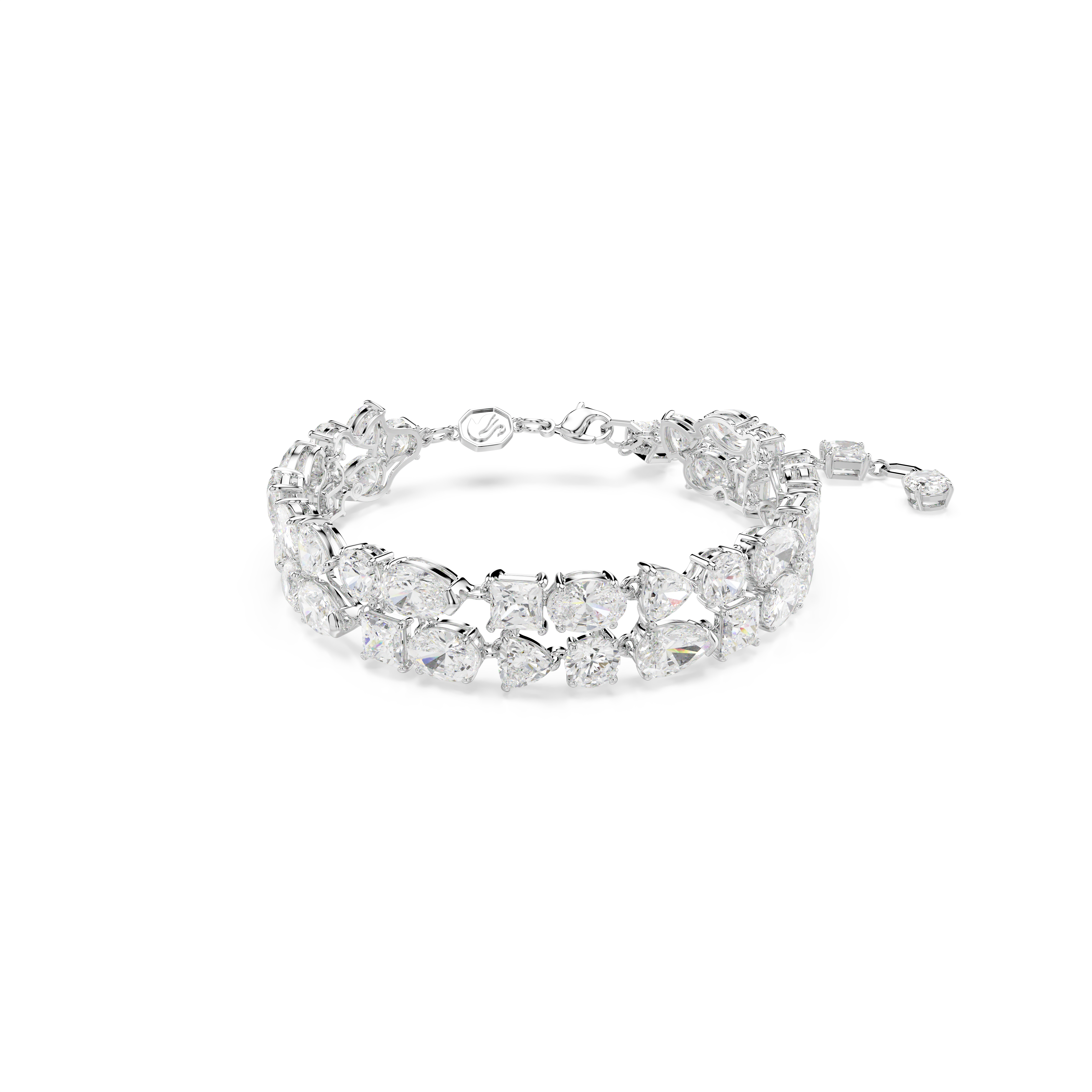 Swarovski Mesmera bracelet, Mixed cuts, White, Rhodium plated 5669927