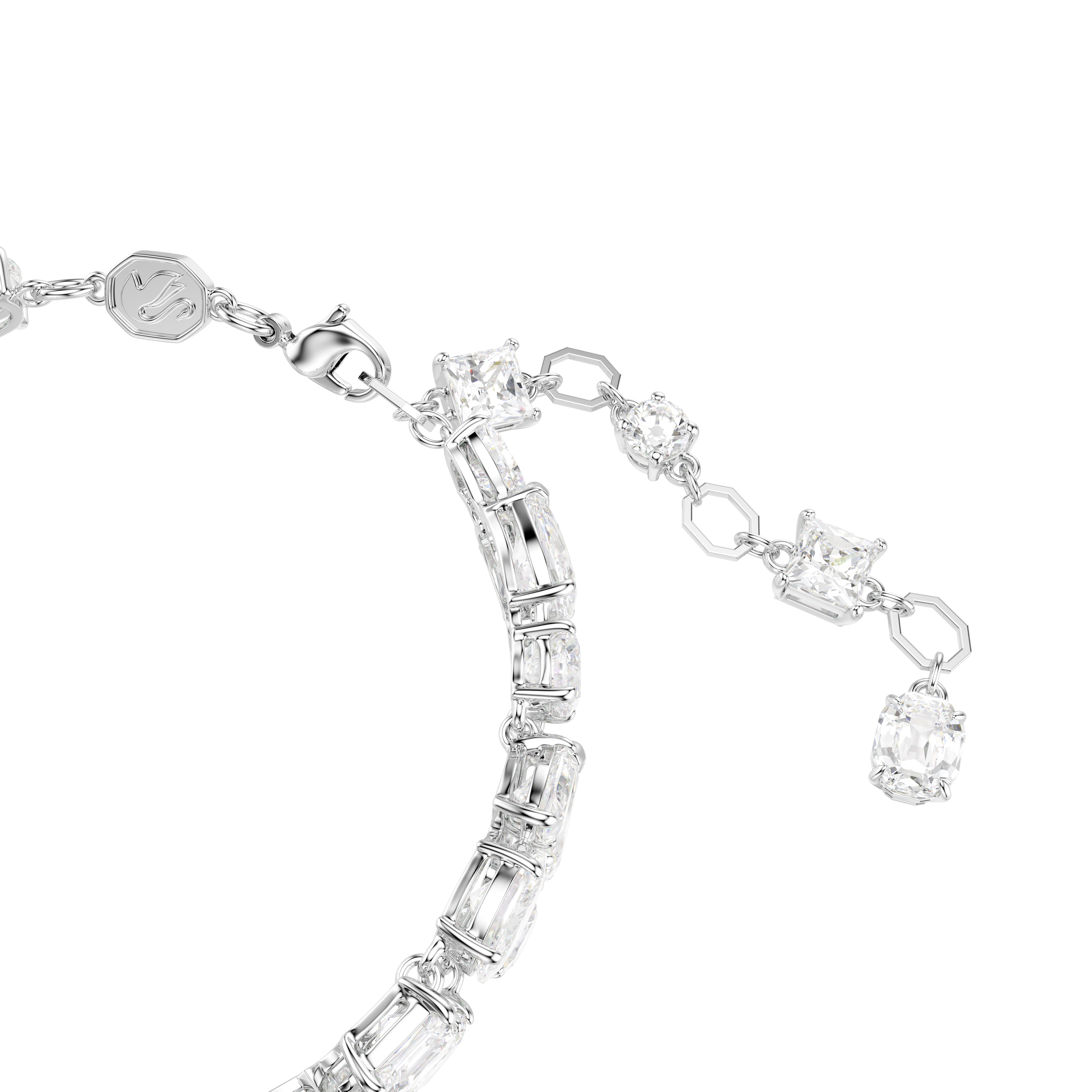 Swarovski Mesmera bracelet, Mixed cuts, White, Rhodium plated 5669927