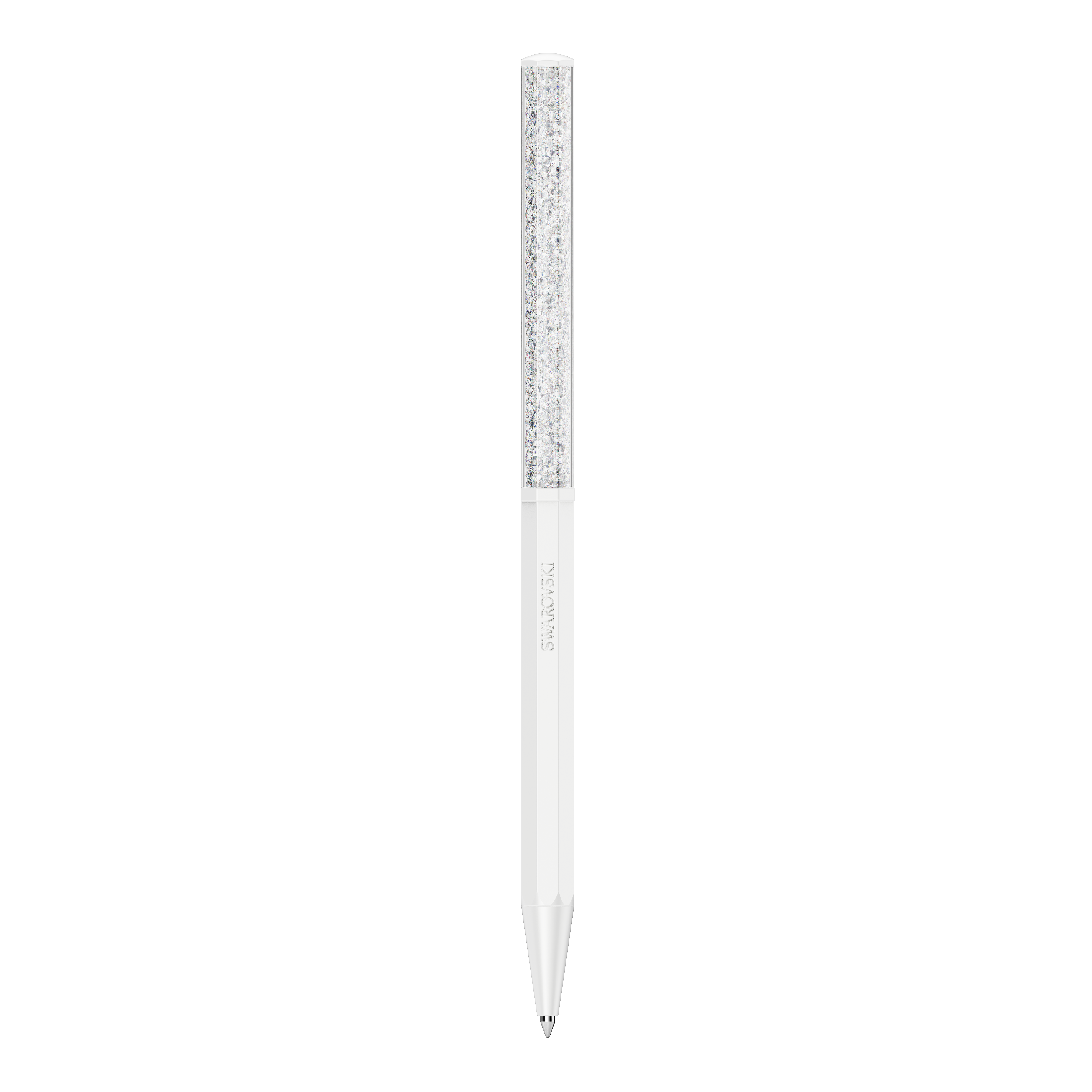 Swarovski Crystalline ballpoint pen, Octagon shape, White, White lacquered 5670198