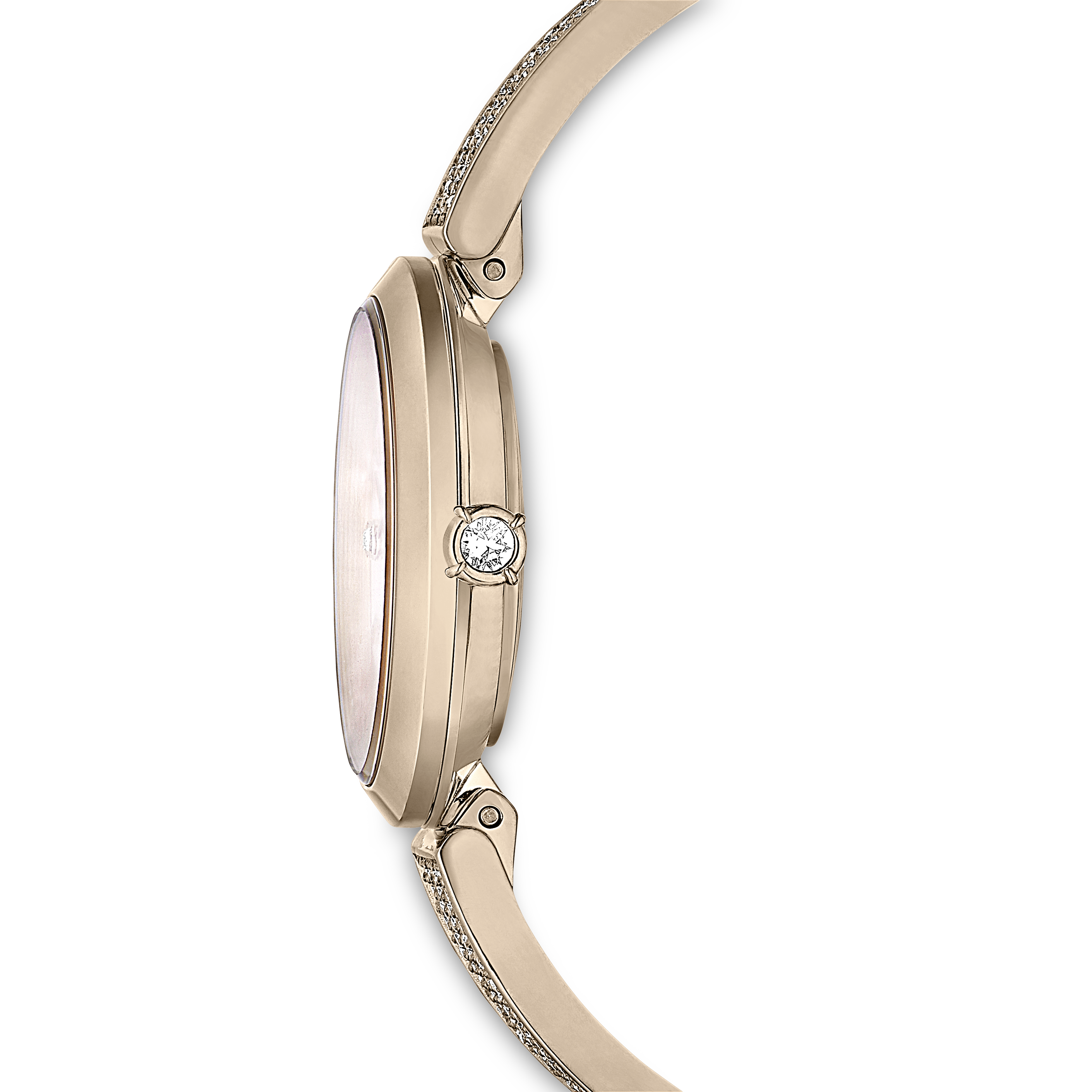 Swarovski Illumina watch, Swiss Made, Metal bracelet, Gold tone, Champagne gold-tone finish 5671196