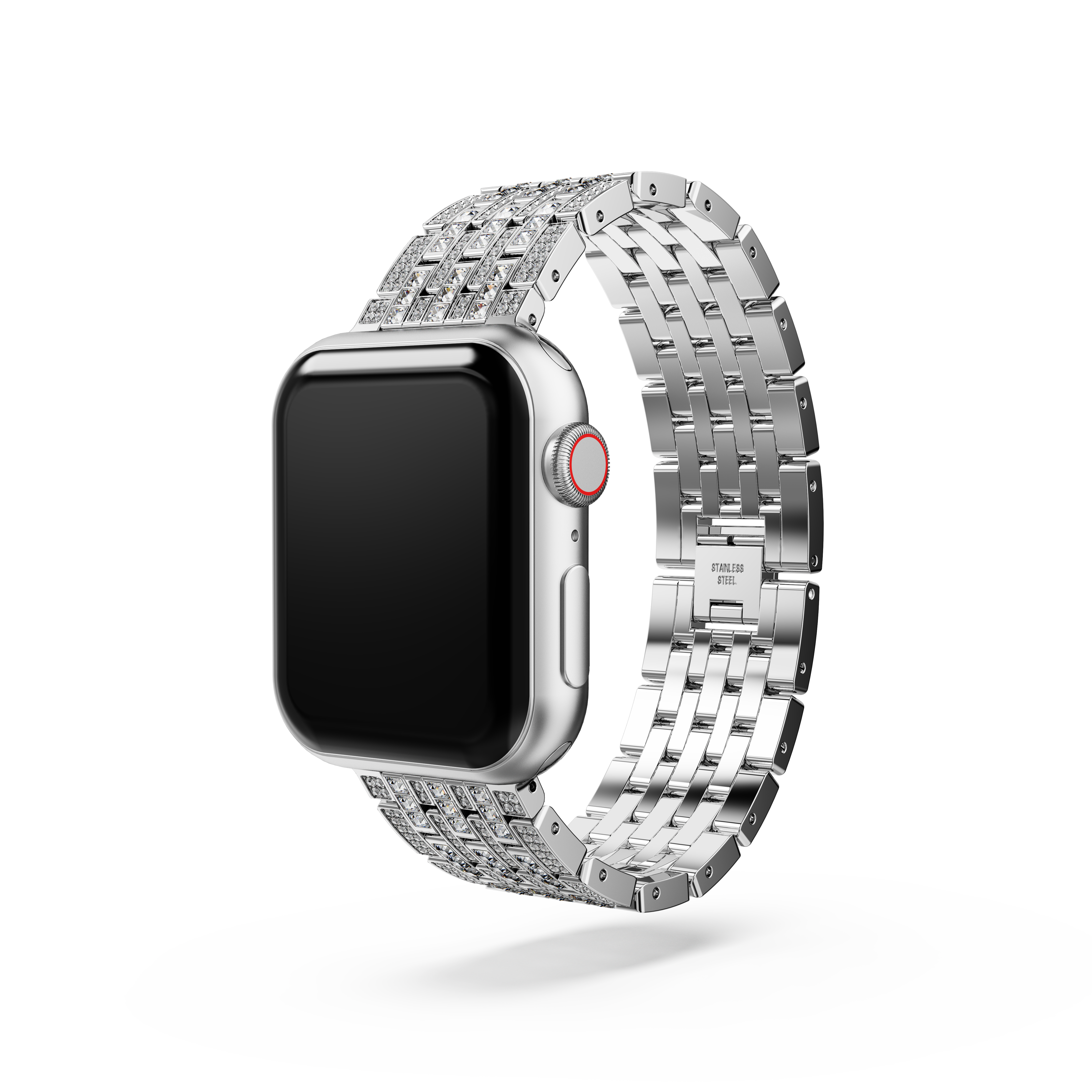 Swarovski Princess strap, For Apple Watch® 40mm & 41mm, Silver tone, Stainless steel 5672167