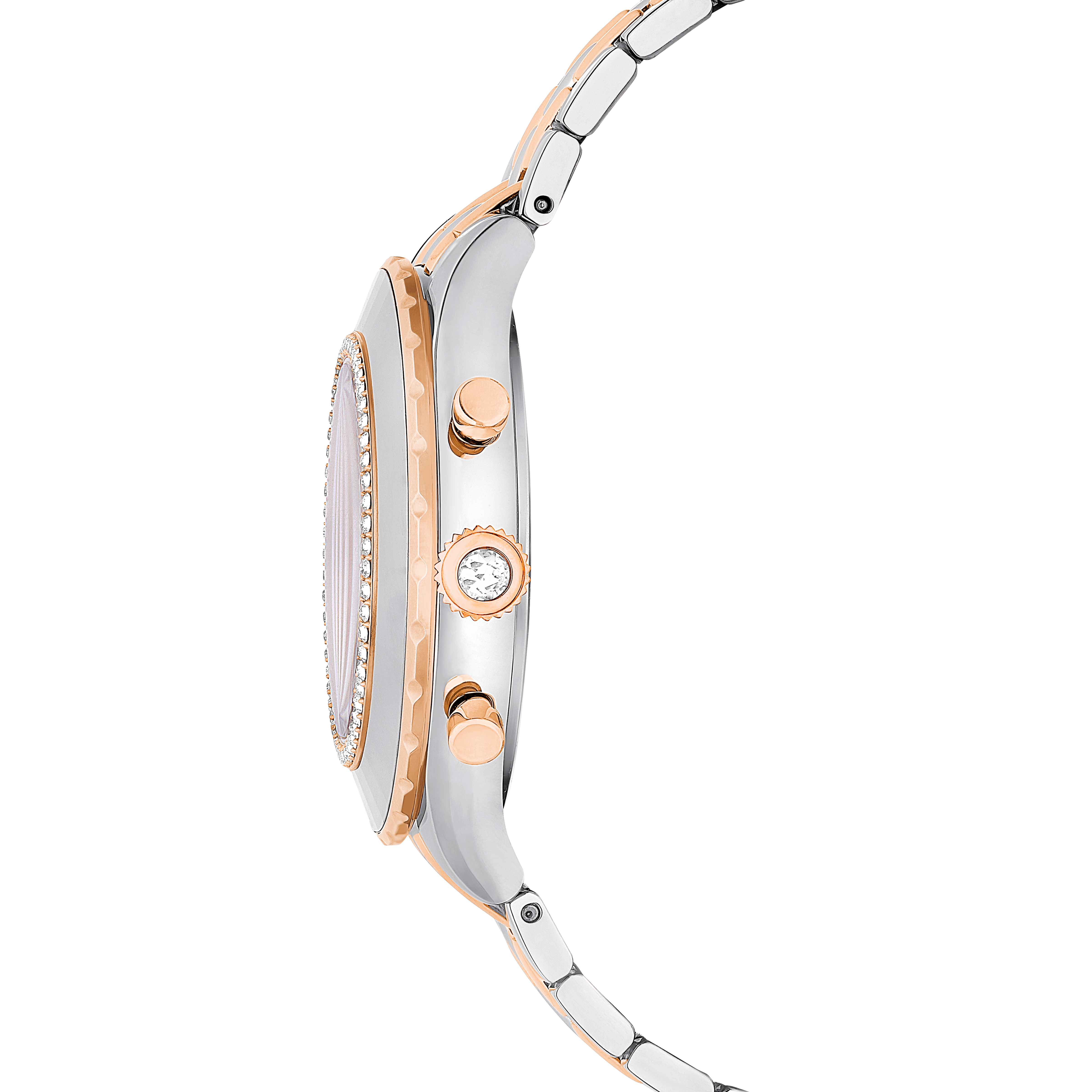 Swarovski Octea chrono watch, Swiss Made, Metal bracelet, Rose gold tone, Mixed metal finish 5672937