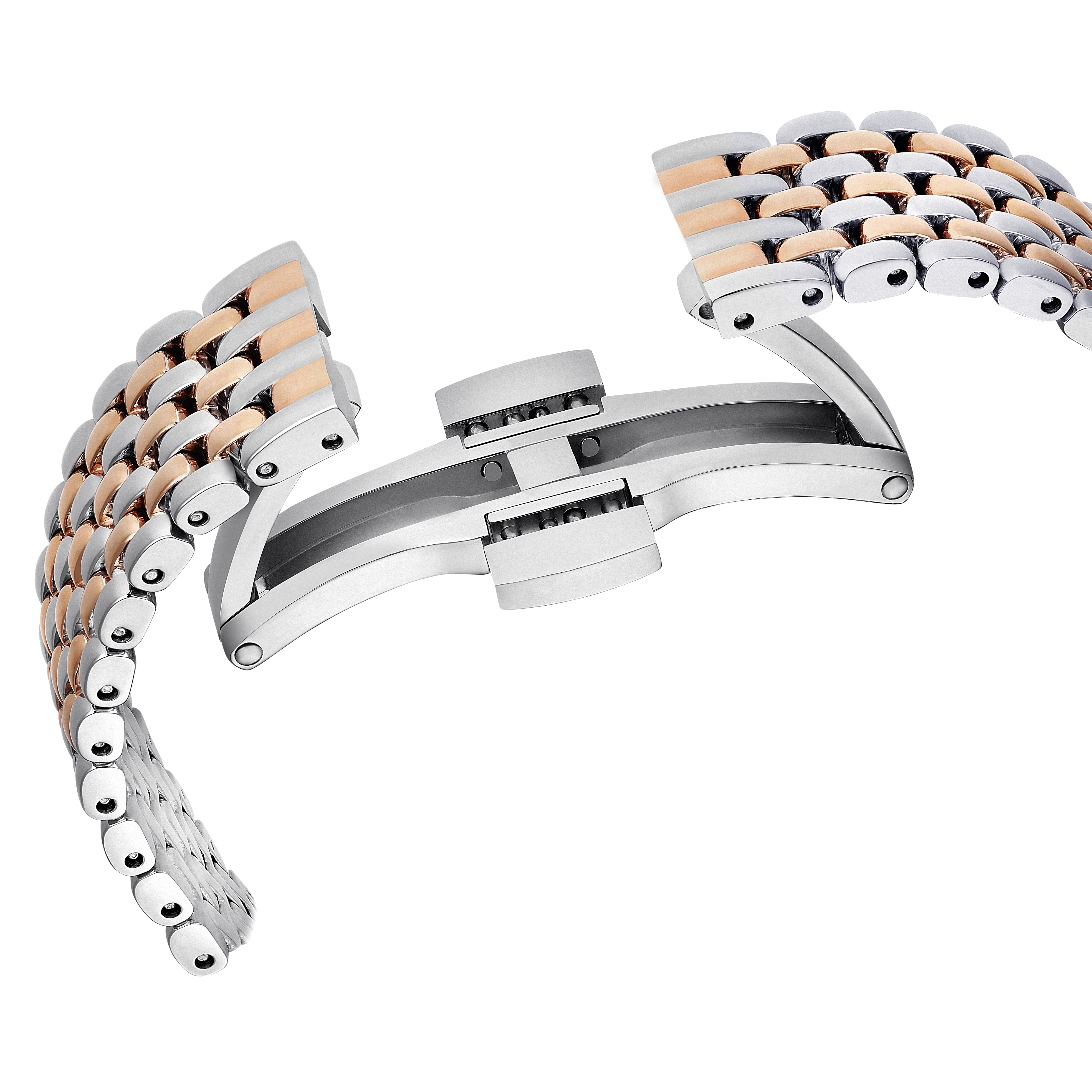 Swarovski Matrix tennis 7-link watch, Swiss Made, Metal bracelet, Rose gold tone, Mixed metal finish 5672971