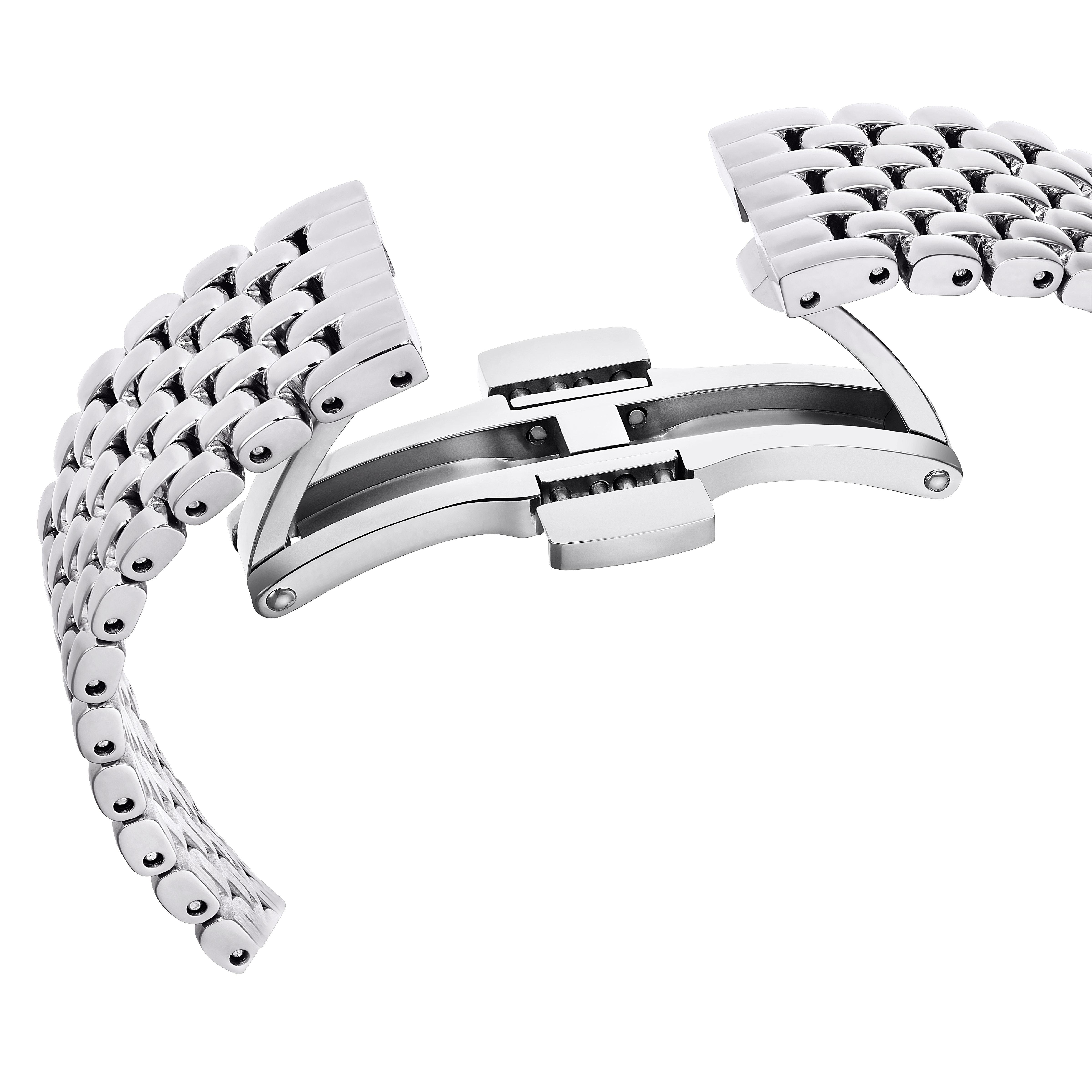 Swarovski Matrix tennis 7-link watch, Swiss Made, Metal bracelet, Silver tone, Stainless steel 5673022