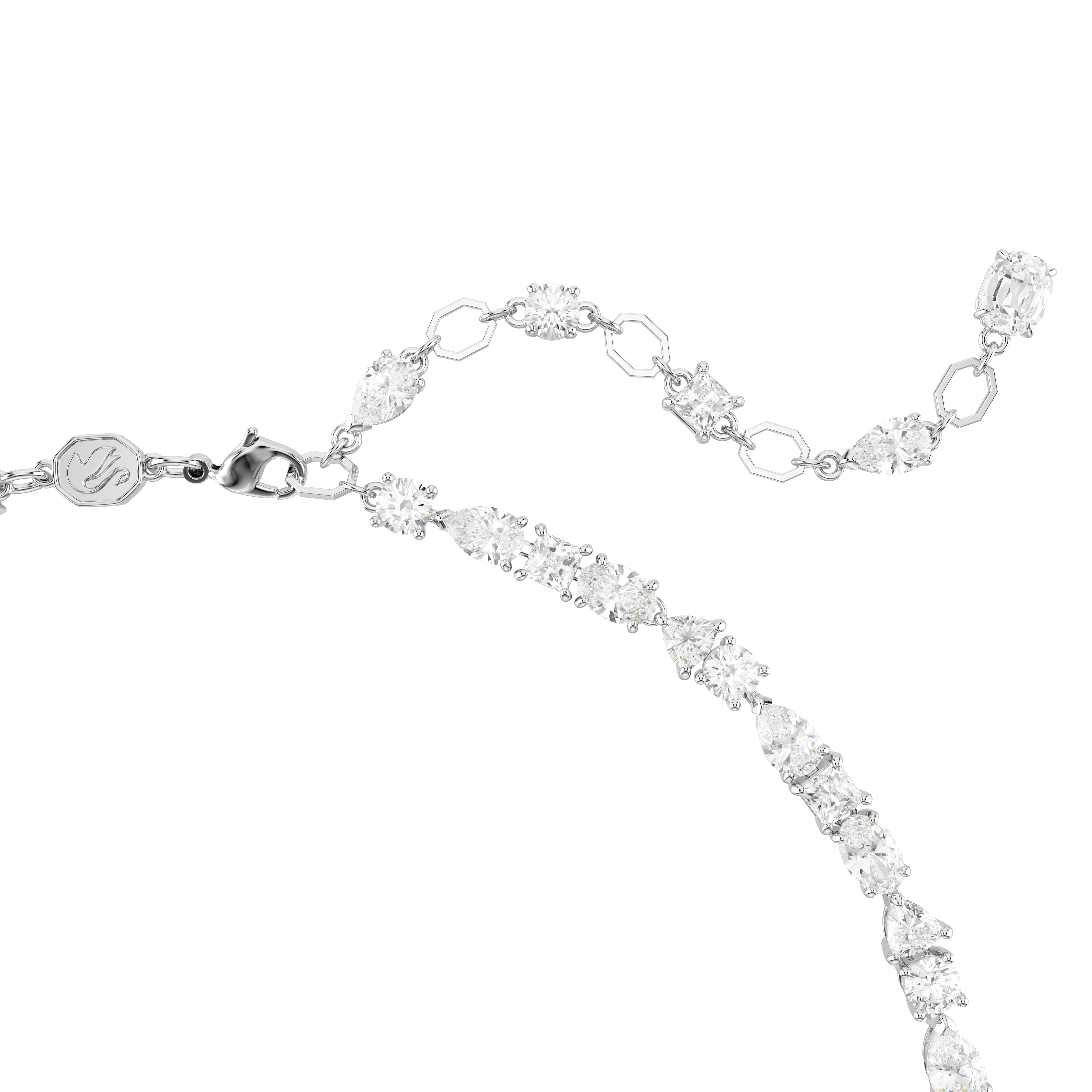 Swarovski Mesmera set, Mixed cuts, White, Rhodium plated 5674306