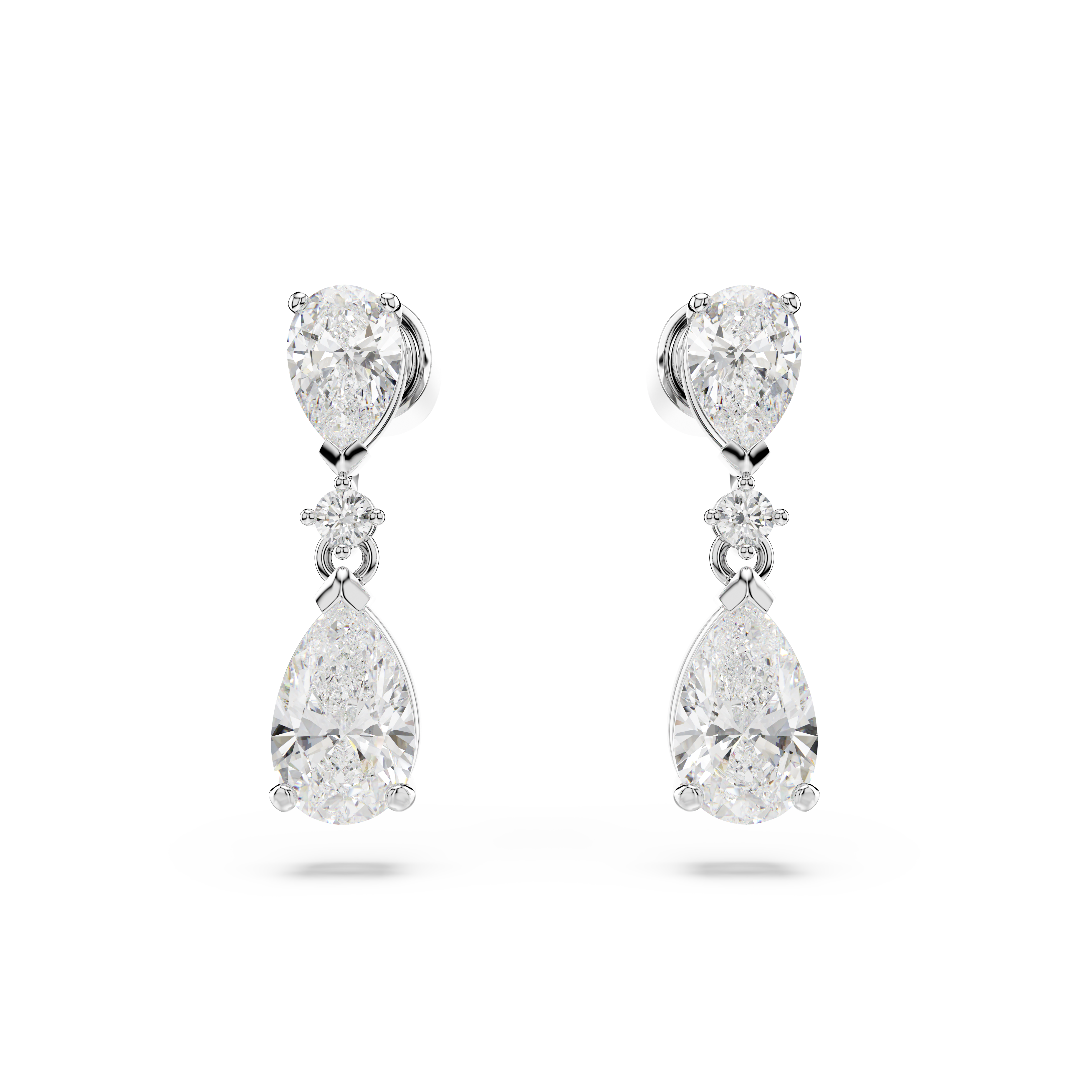 Swarovski Mesmera set, Mixed cuts, White, Rhodium plated 5674306