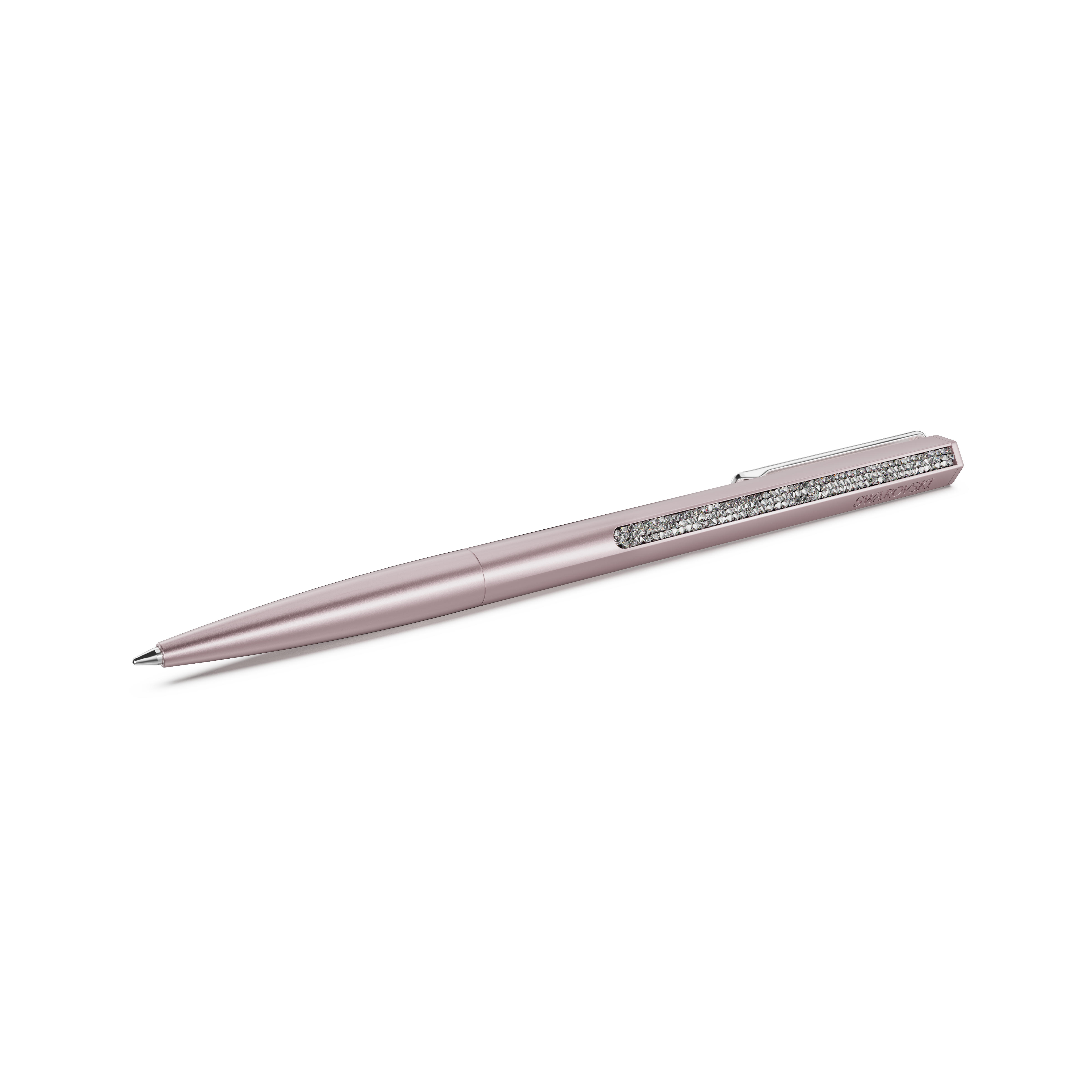 Swarovski Shimmer ballpoint pen, Pink lacquered, Chrome plated 5678188
