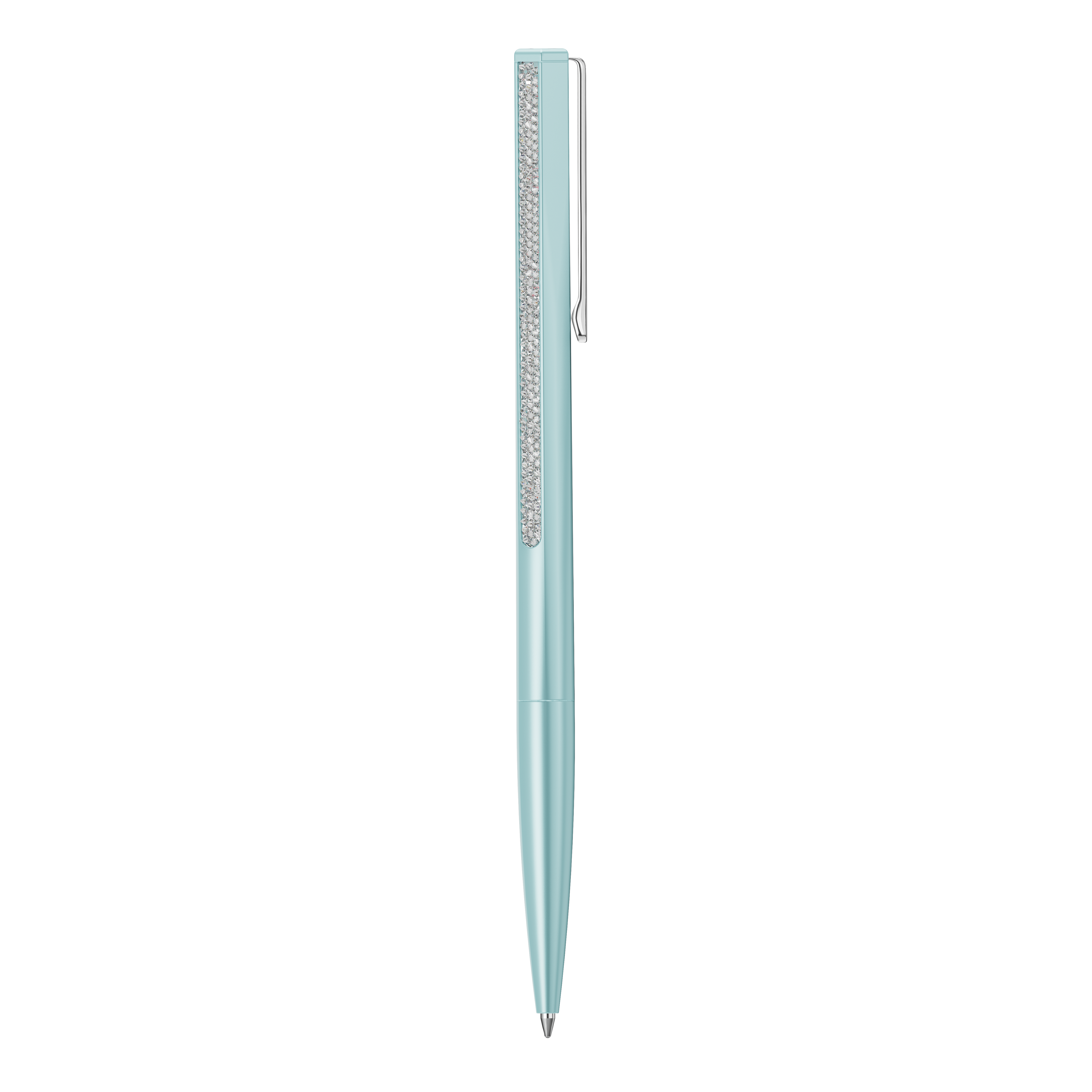 Swarovski Shimmer ballpoint pen, Blue lacquered, Chrome plated 5678190