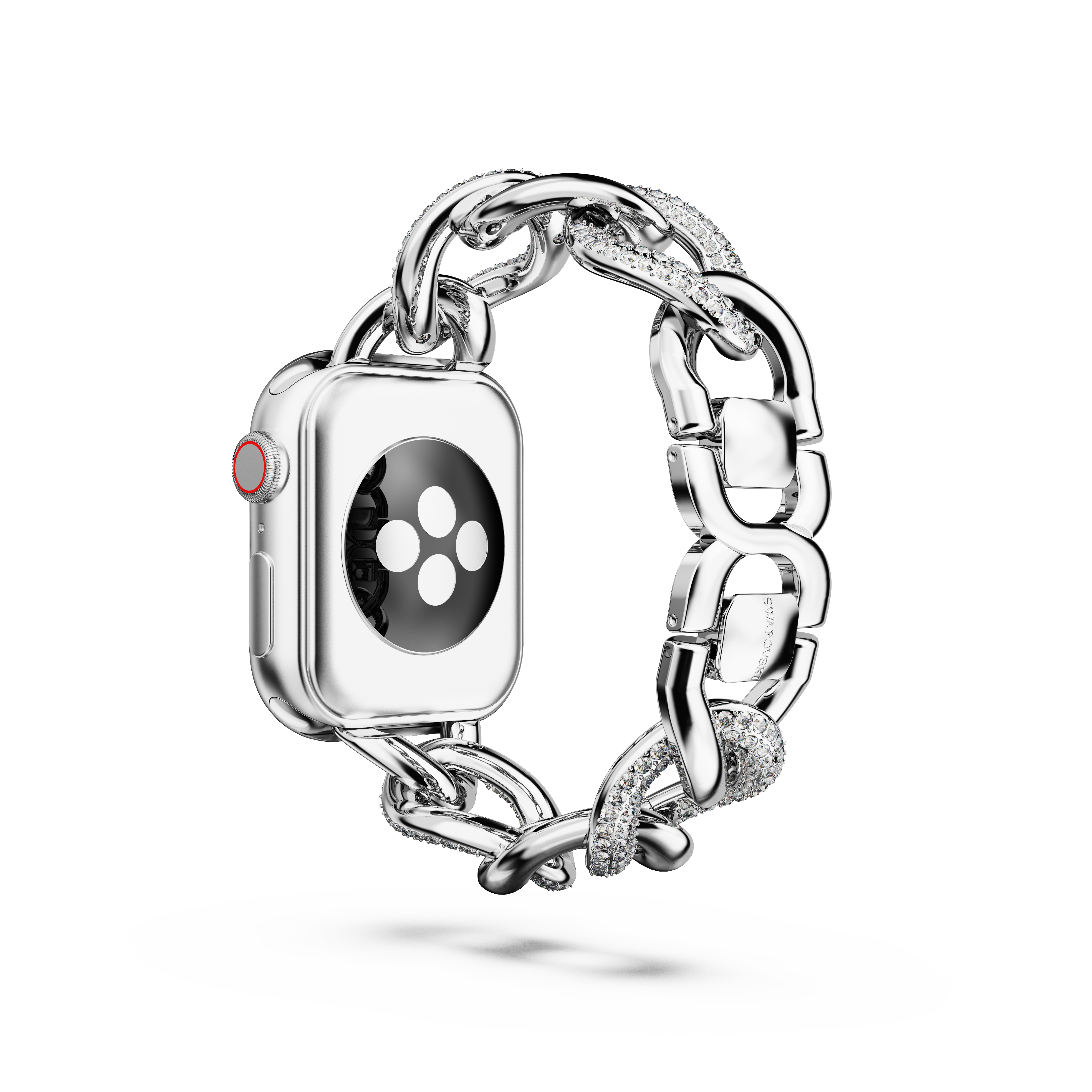Swarovski Chain strap, For Apple Watch® 40mm & 41mm, Silver tone, Stainless steel 5678671