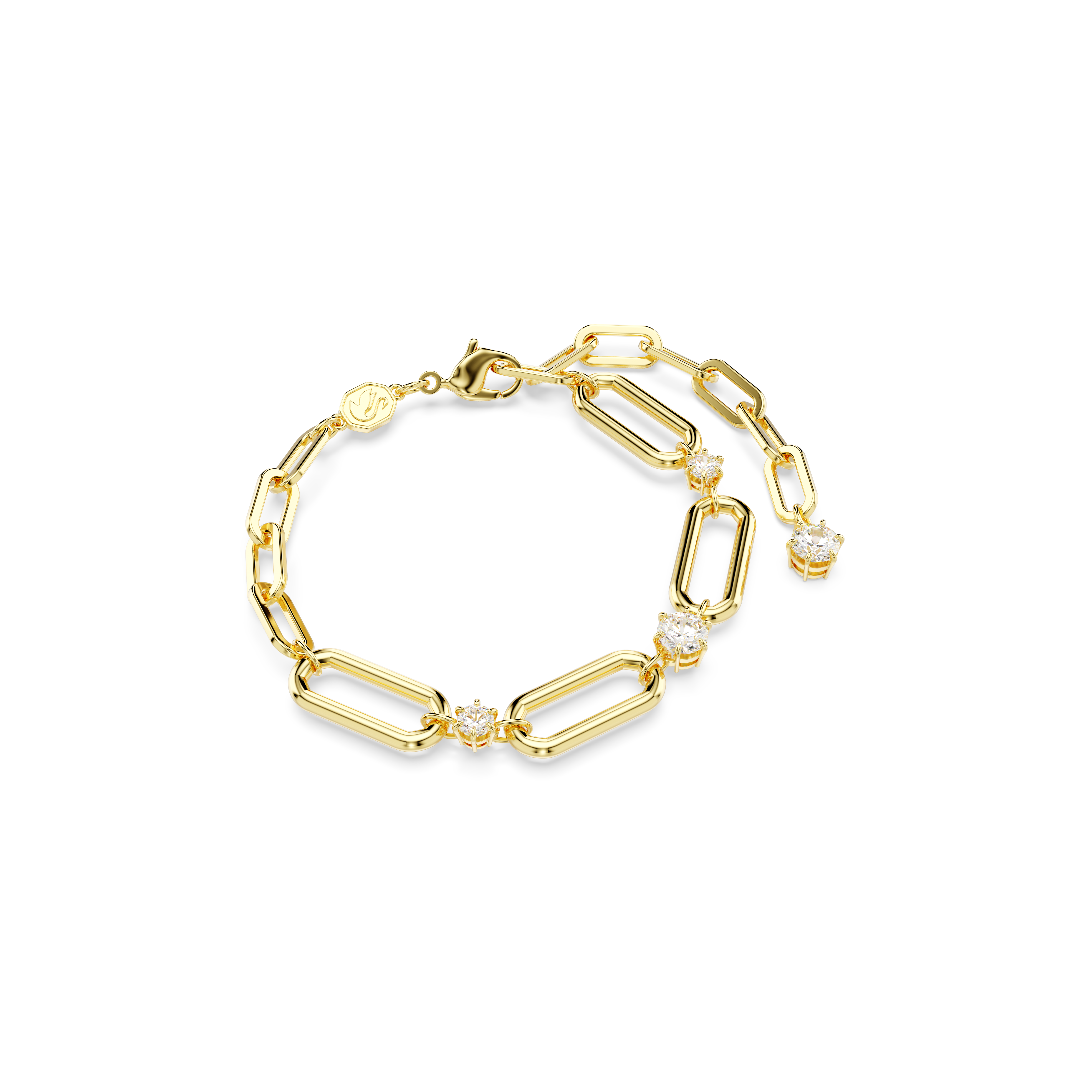 Swarovski Constella bracelet, White, Gold-tone plated 5683359