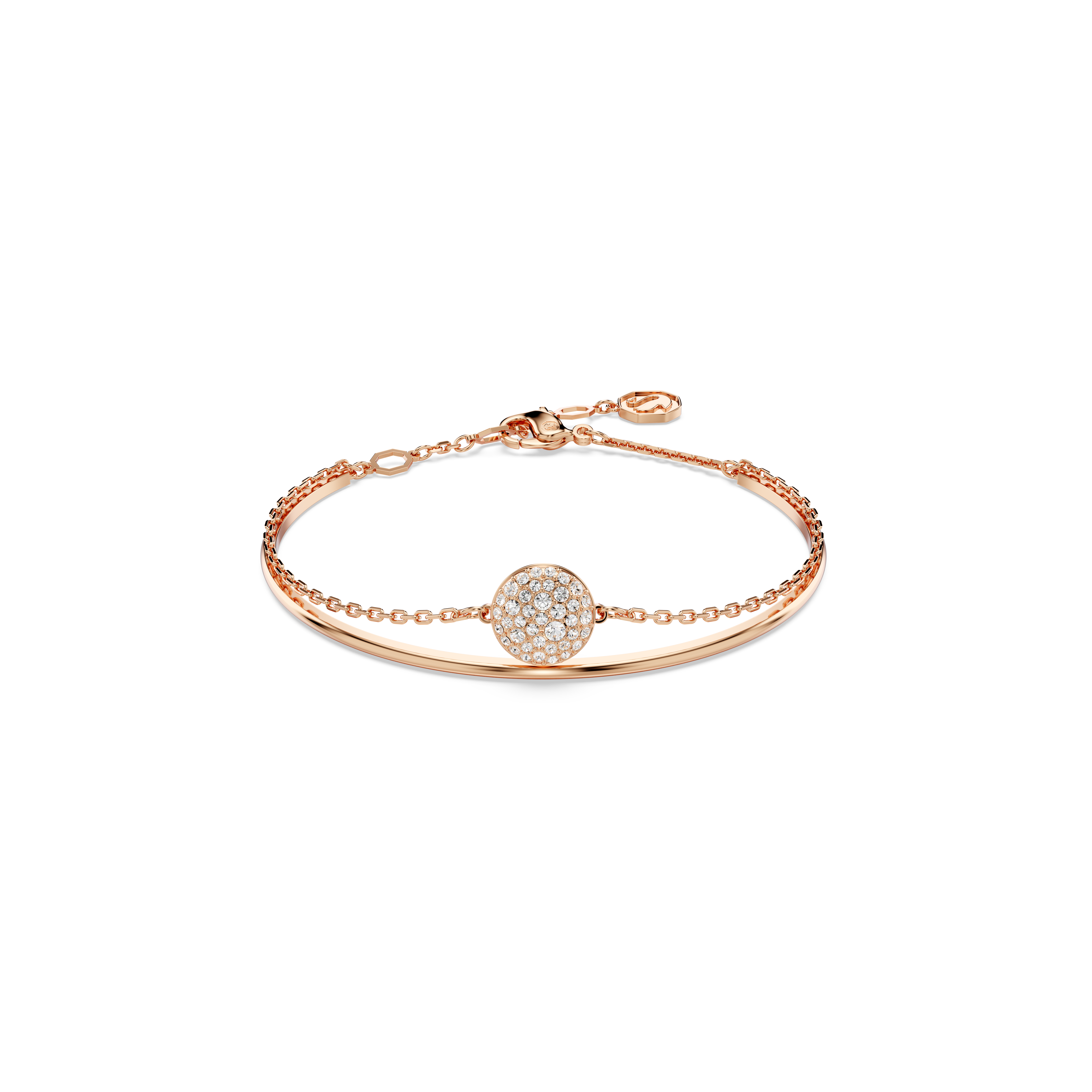 Swarovski Sublima bangle, White, Rose gold-tone plated 5683452