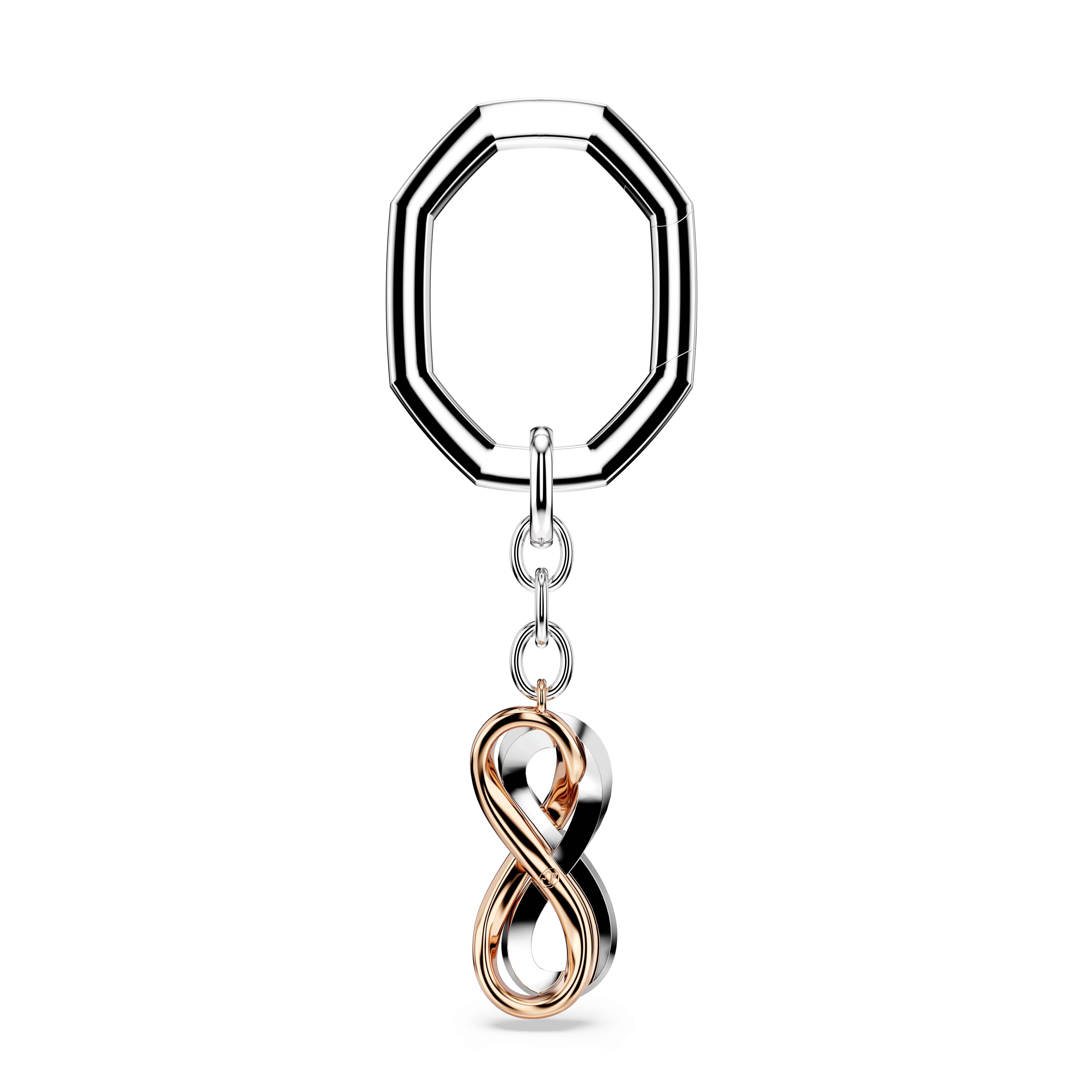 Swarovski Key ring, Infinity, White, Mixed metal finish 5687996