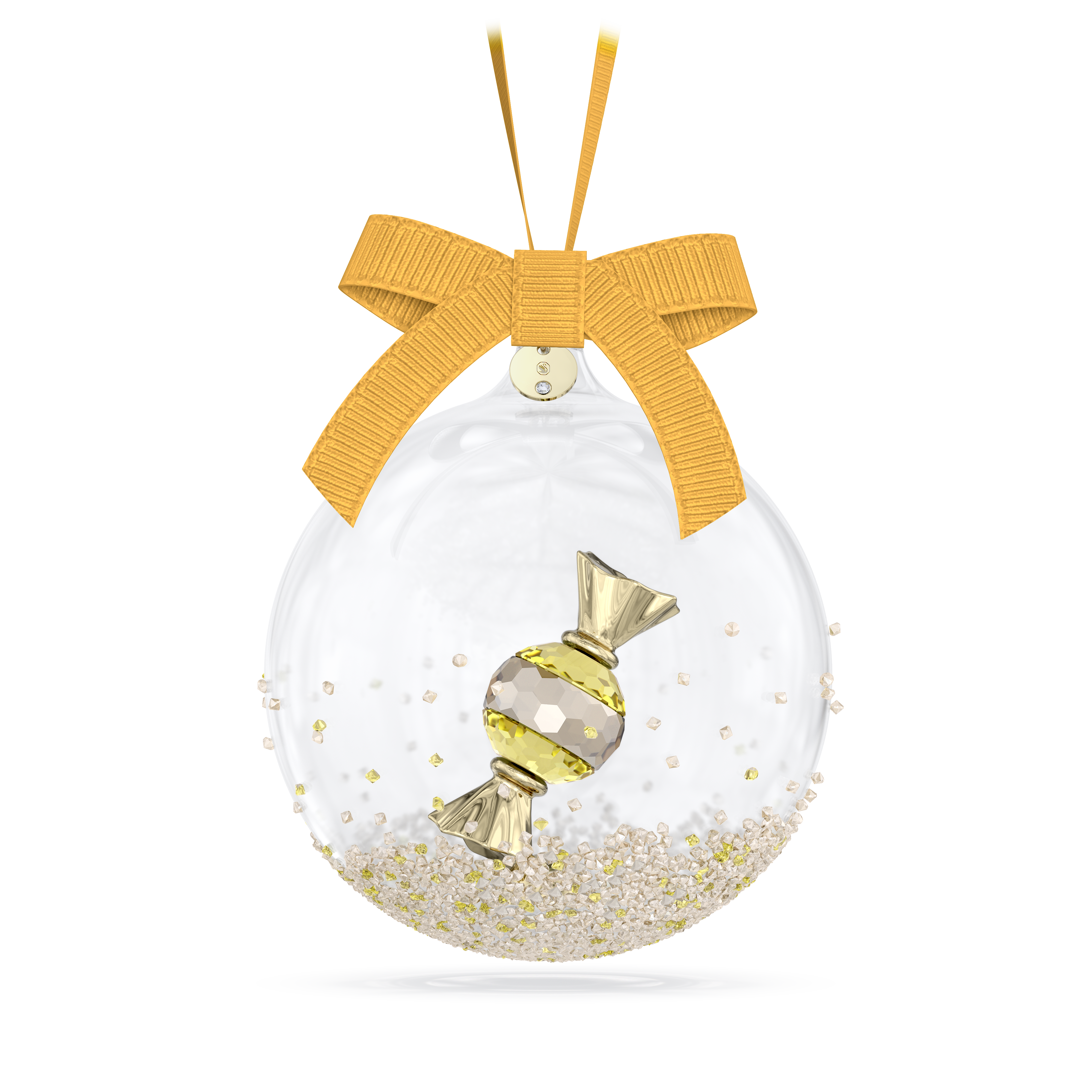 Swarovski Holiday Cheers dulcis Ball Ornament, Yellow 5688315