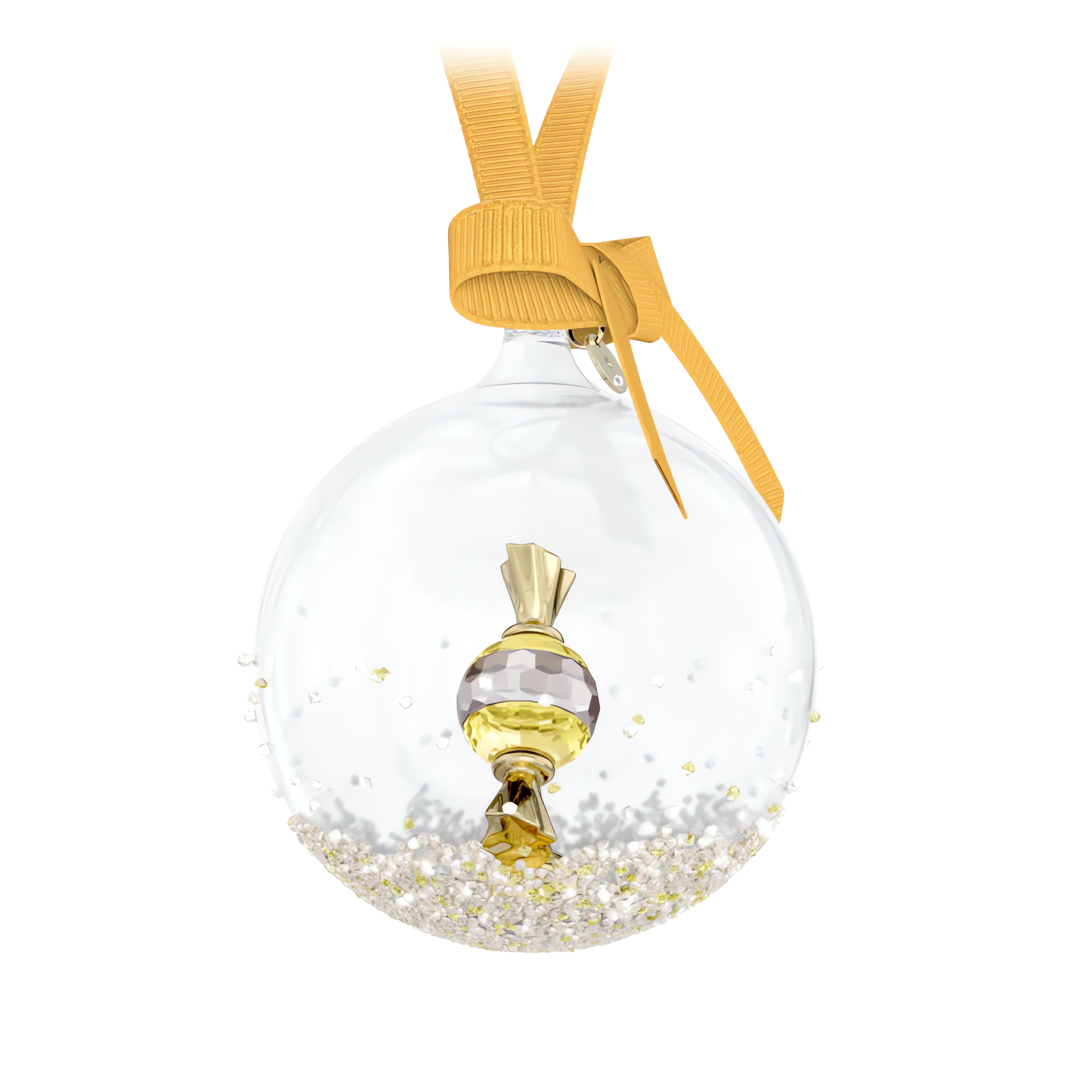 Swarovski Holiday Cheers dulcis Ball Ornament, Yellow 5688315