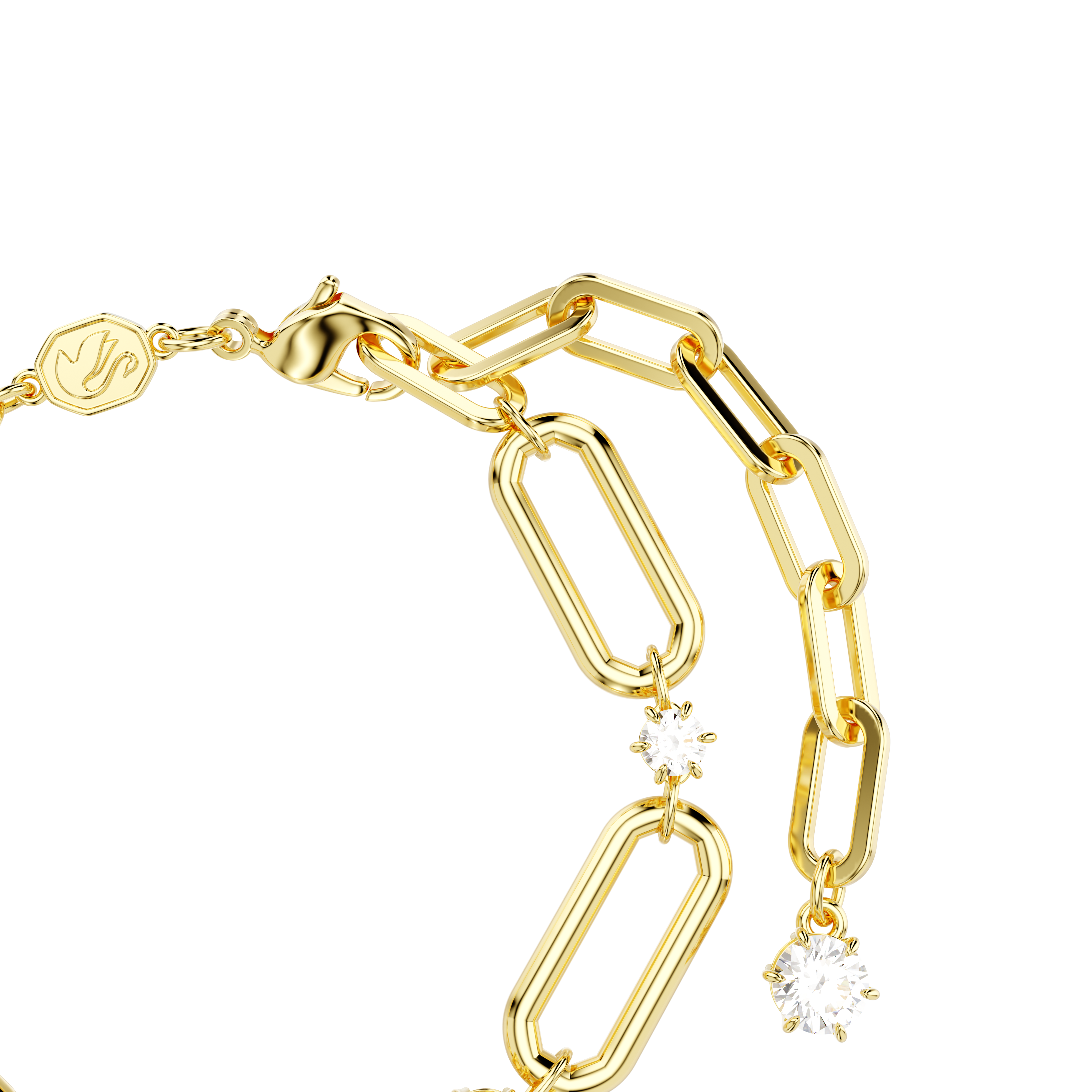 Swarovski Constella bracelet, White, Gold-tone plated 5689658