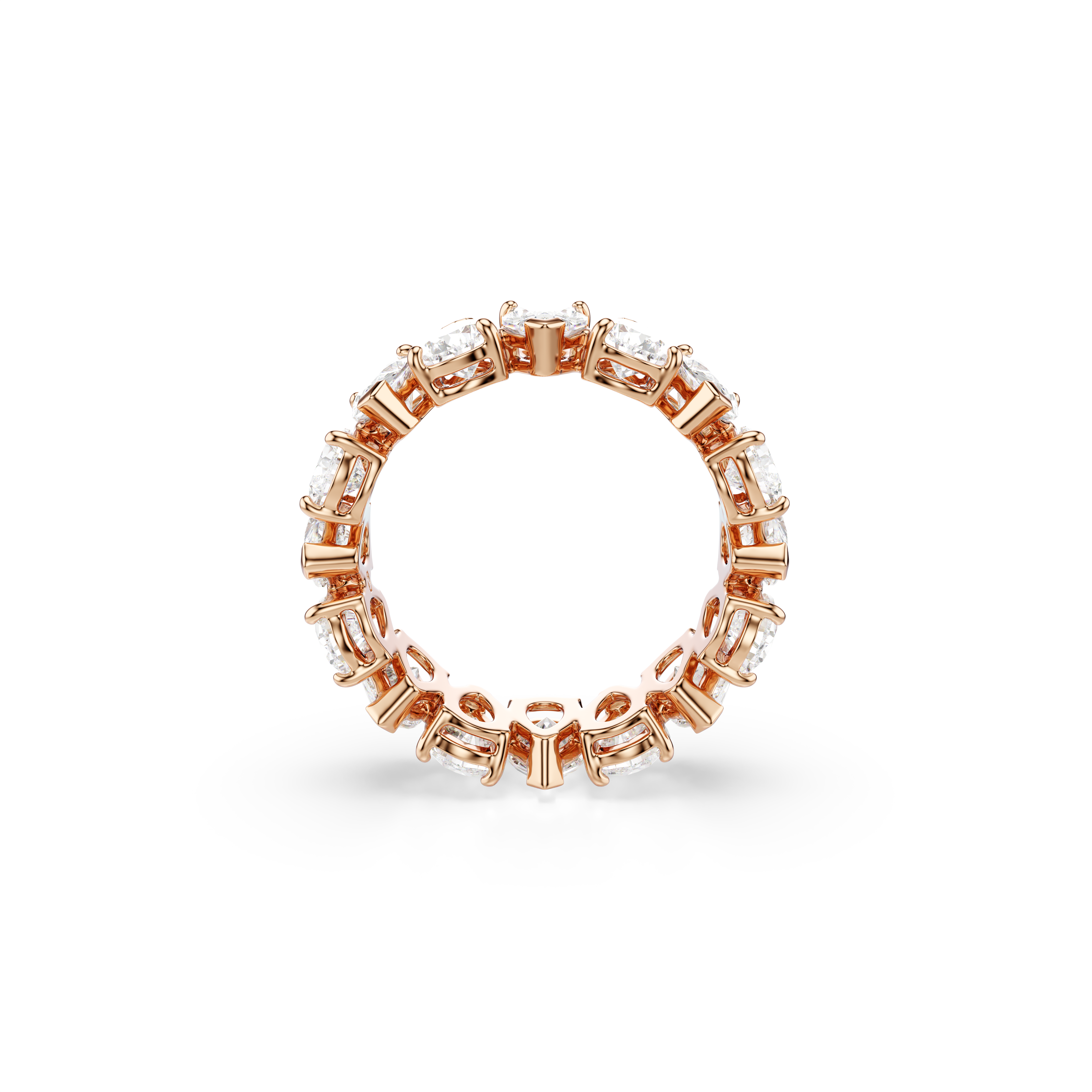 Swarovski Matrix Vittore ring, Pear cut, White, Rose gold-tone finish 5690094