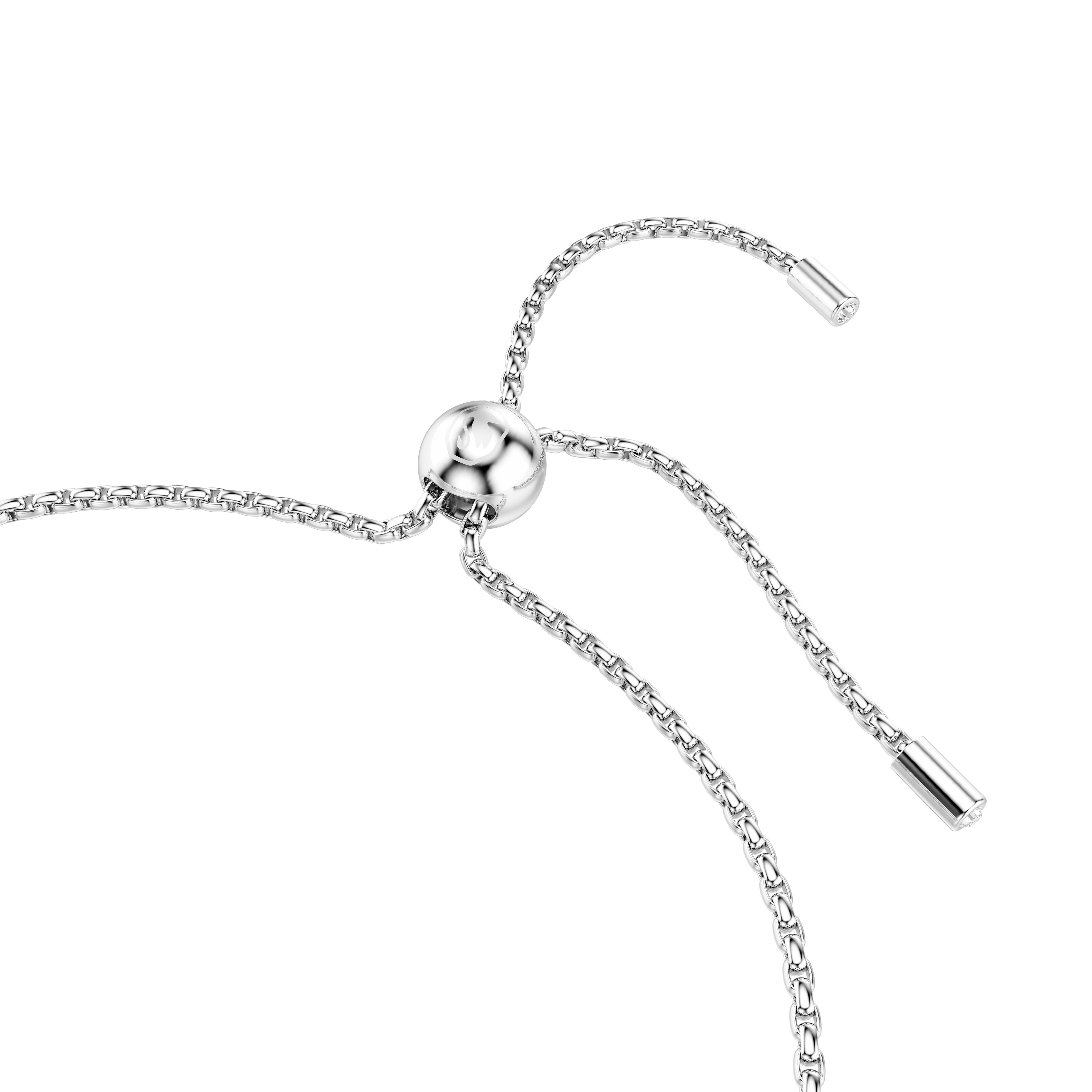 Swarovski Matrix Tennis bracelet, Gradient of round cuts, White, Rhodium plated 5690677