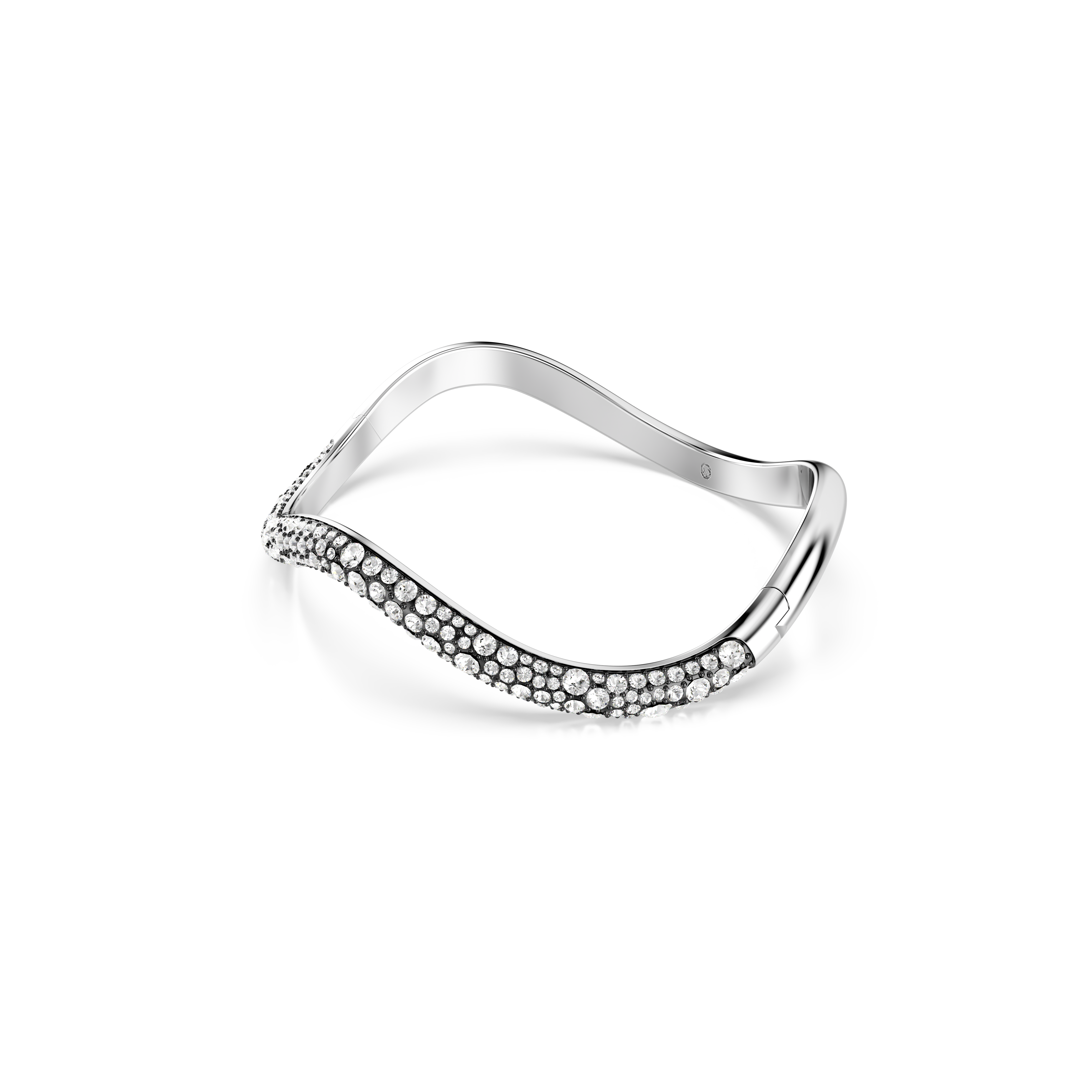 Swarovski Sublima bangle, Round cut, White, Rhodium plated 5692104