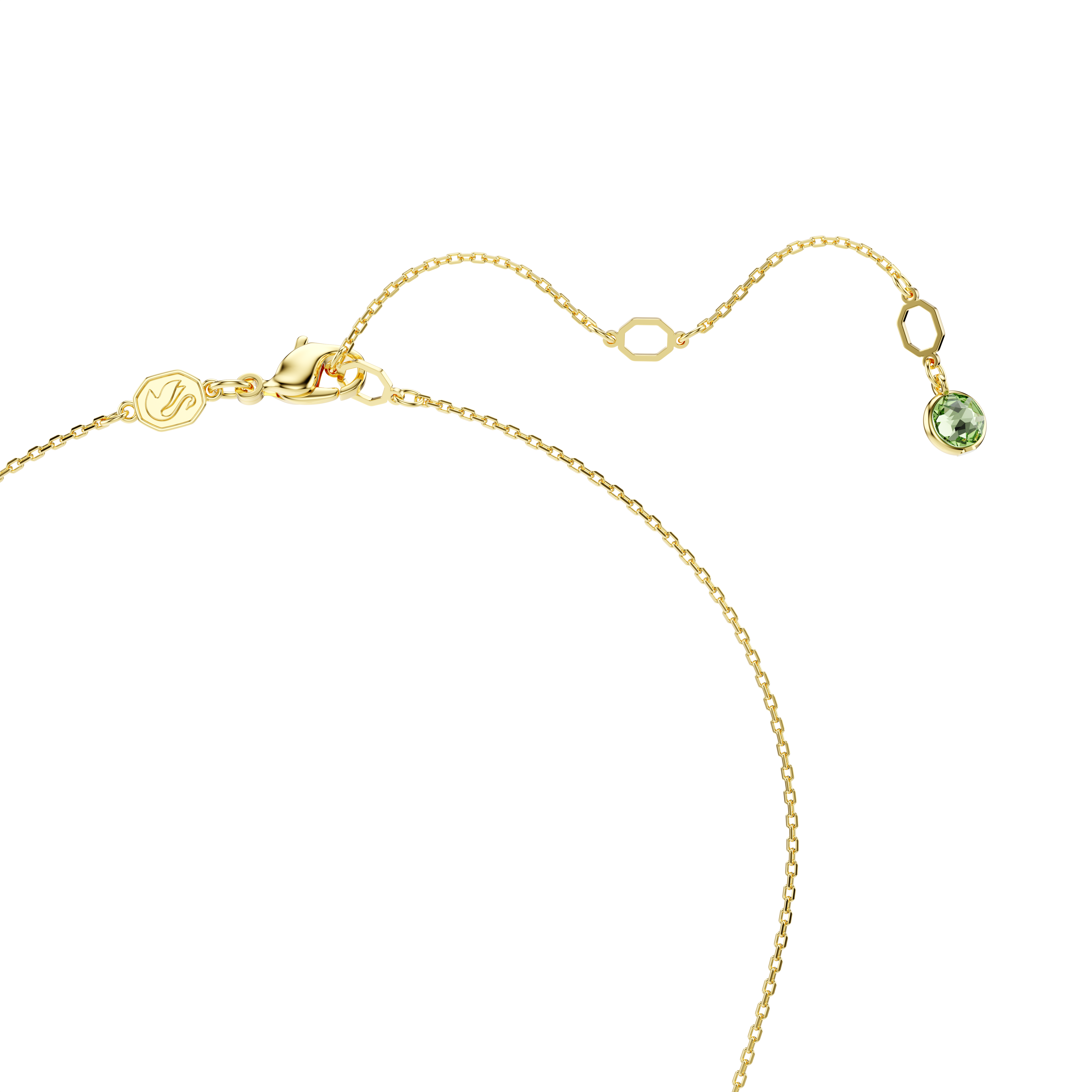 Swarovski Chroma pendant, Cushion cut, Multicolored, Gold-tone plated 5692496
