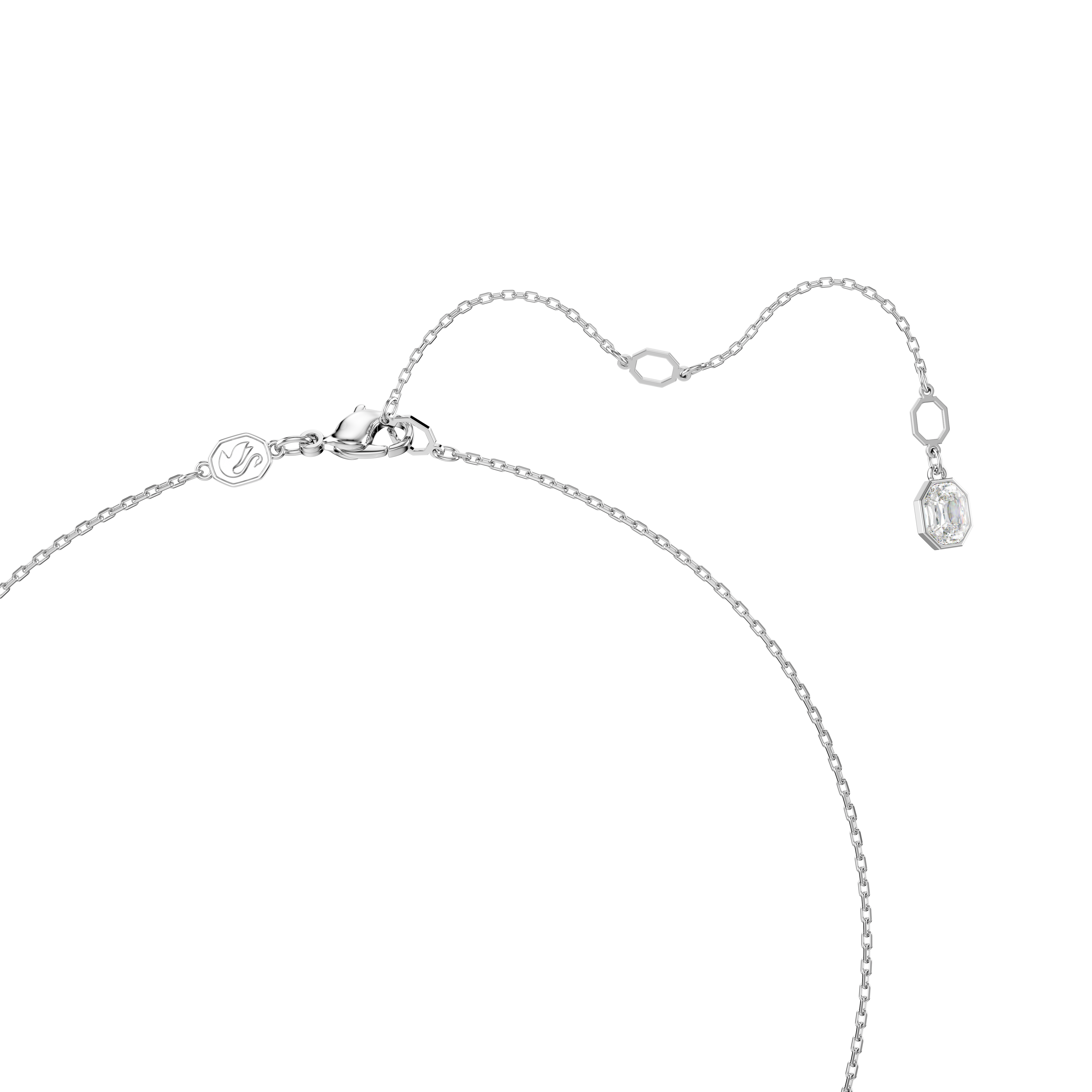 Swarovski Dextera pendant, Pavé, White, Rhodium plated 5692737