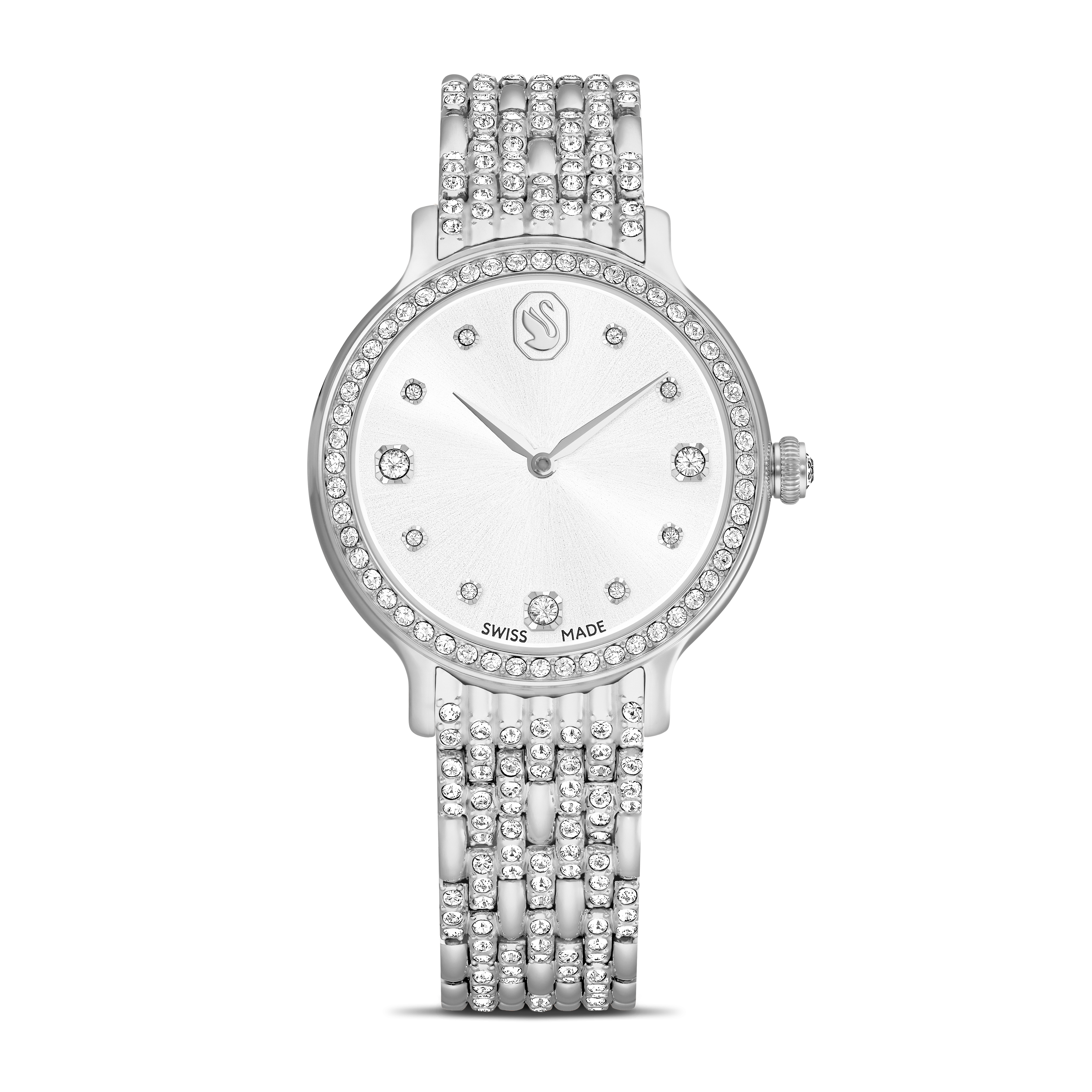 Swarovski Imber watch, Swiss Made, Metal bracelet, Silver tone, Stainless Steel 5693634