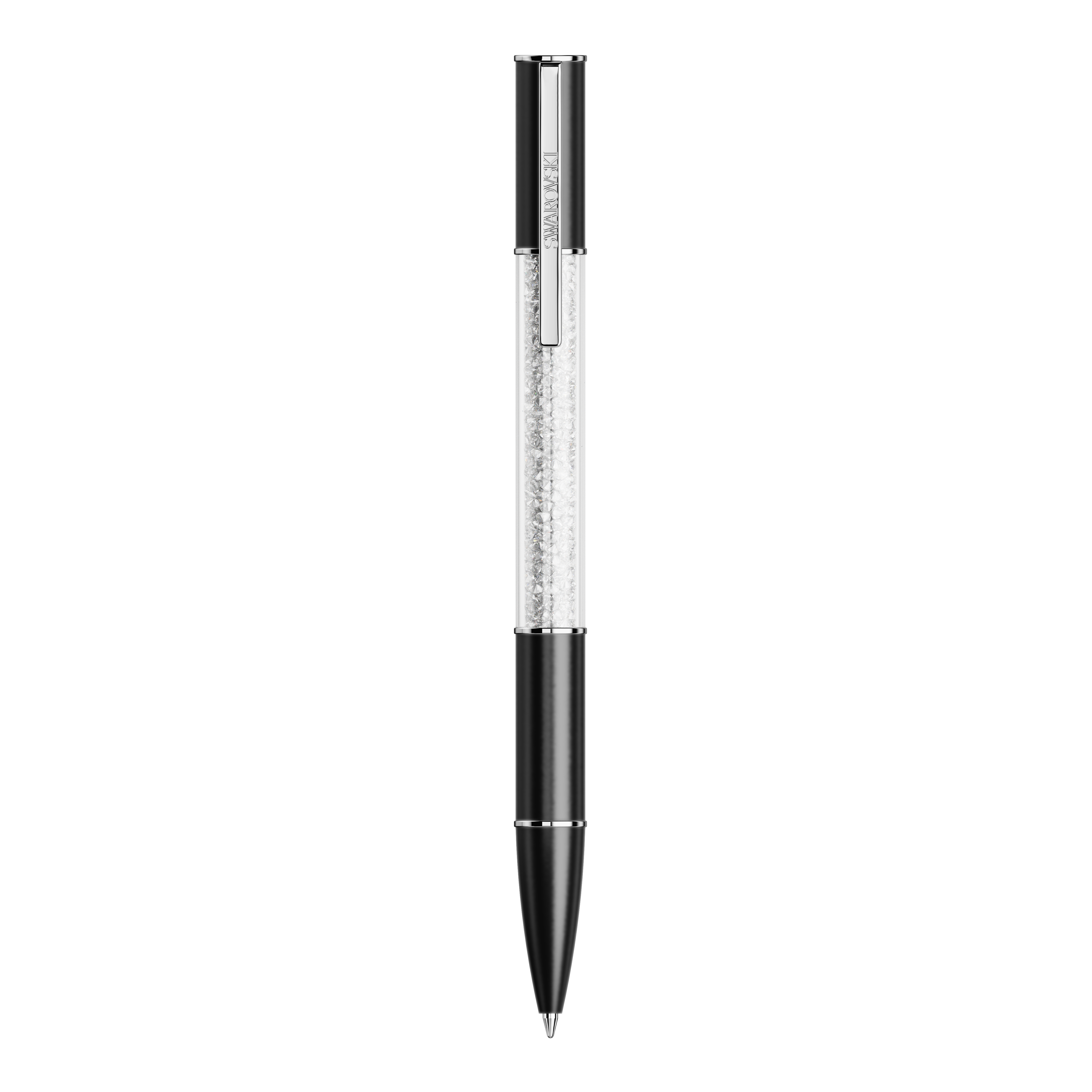 Swarovski Crystalline ballpoint pen, Black, Rhodium plated 5694180